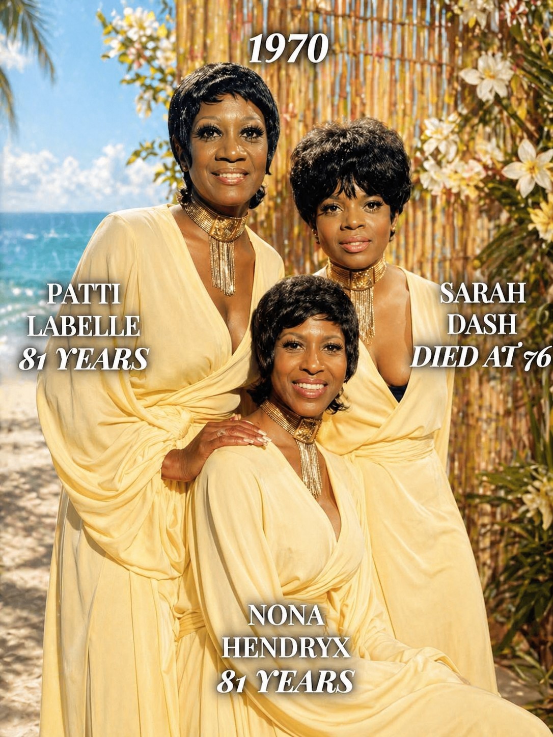 Iconic Trio from the 1970s Patti LaBelle, Nona Hendryx, and Sarah