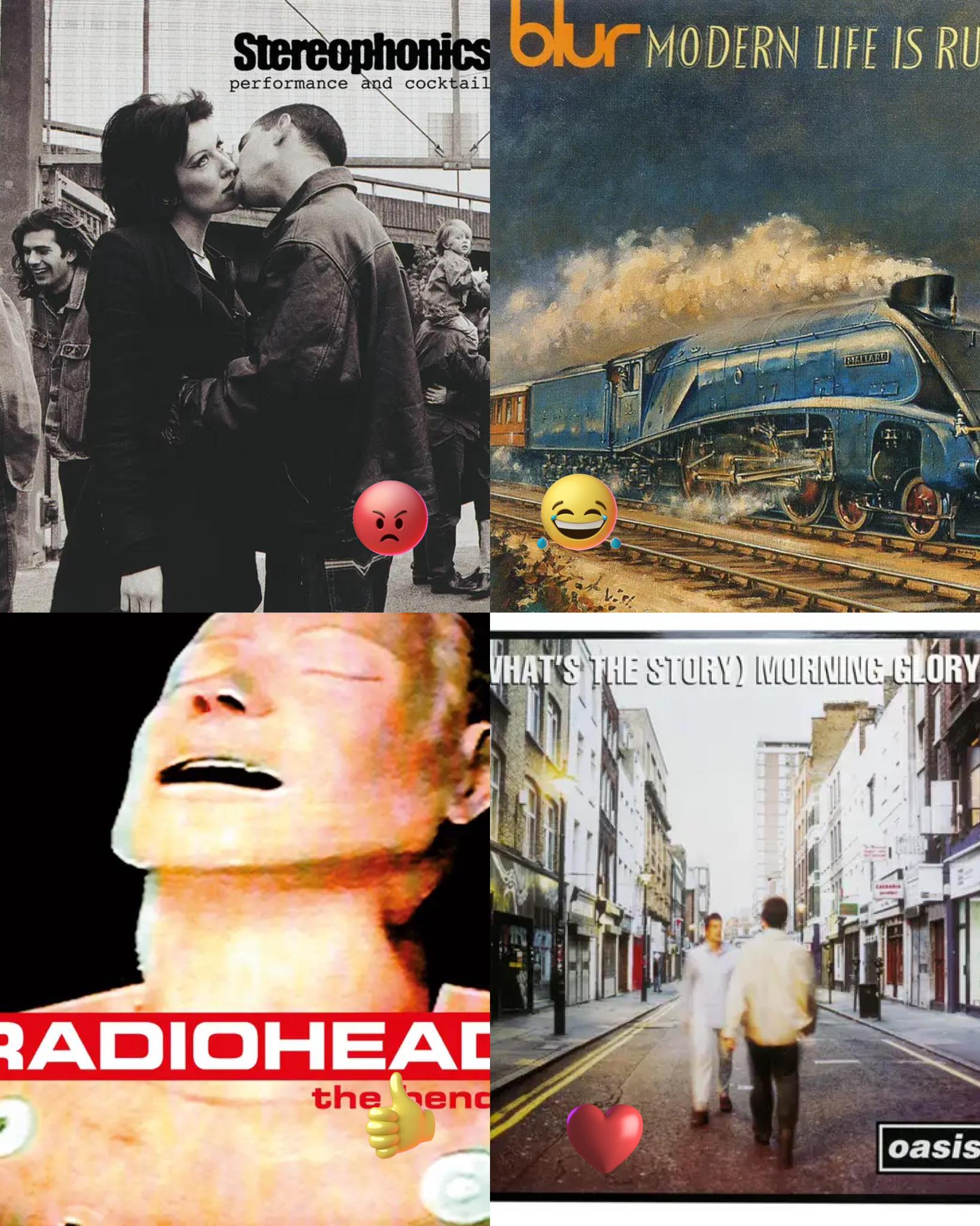 2nd album special You can only save one Stereophonics 😡 Blur