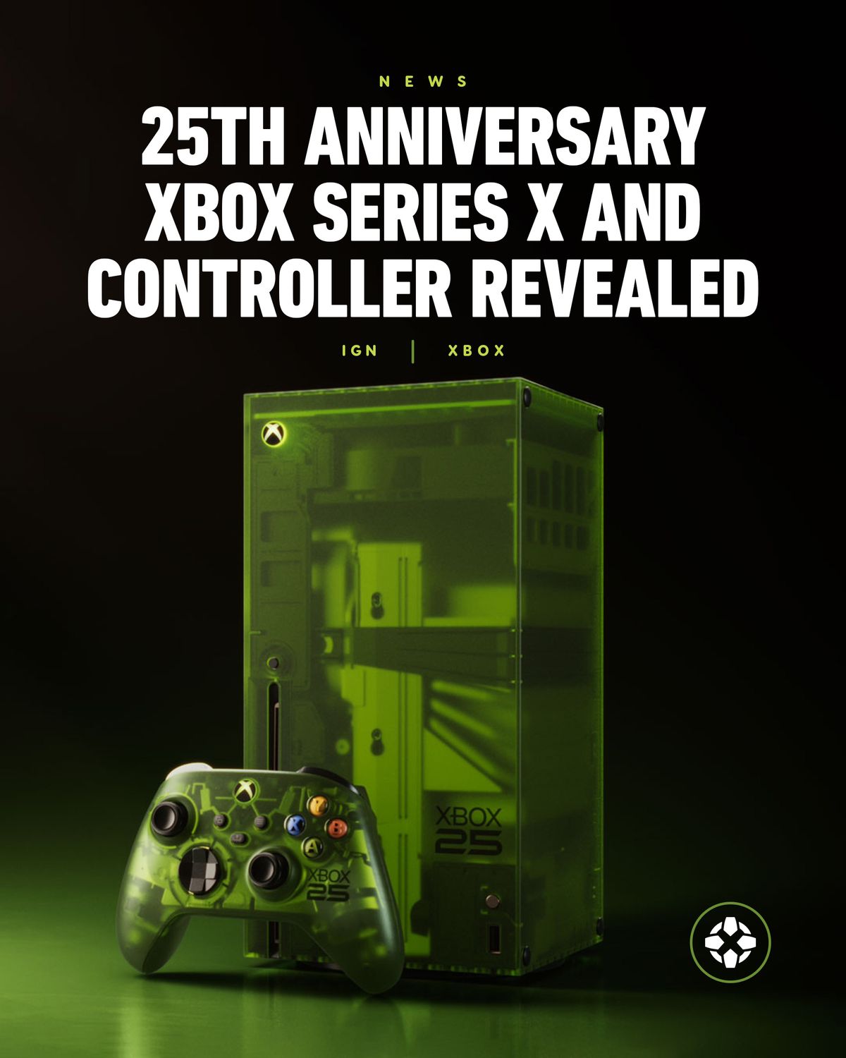 Xbox turns 25, and it's celebrating with a translucent green