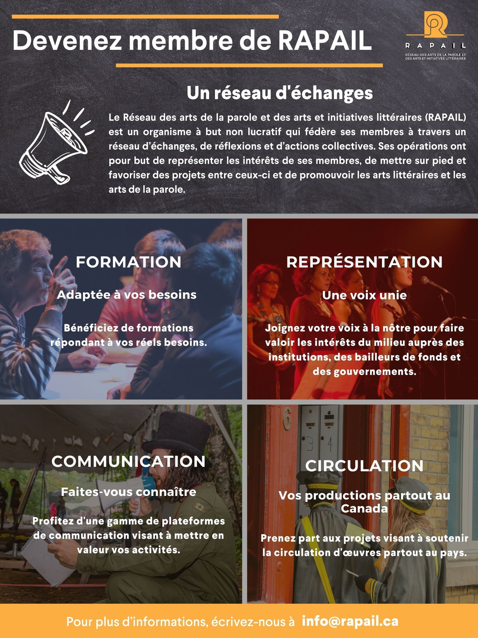 Rapail - 📣 DEVENEZ MEMBRE DE RAPAIL 📣 Soyez une partie... | Facebook
