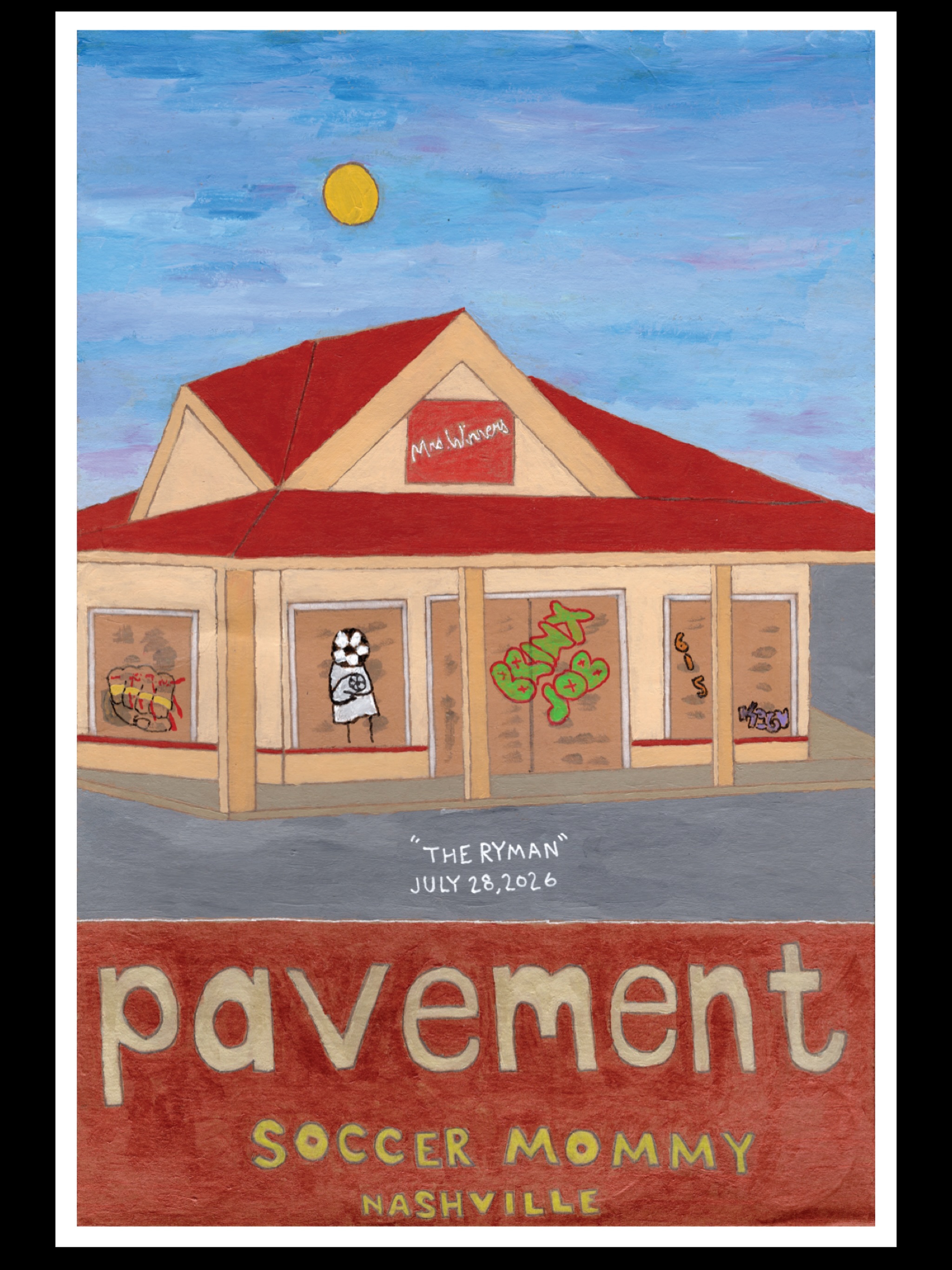 TONIGHTS POSTER by Kevin Guthrie Doors: 6:30 ✨ soccer mommy