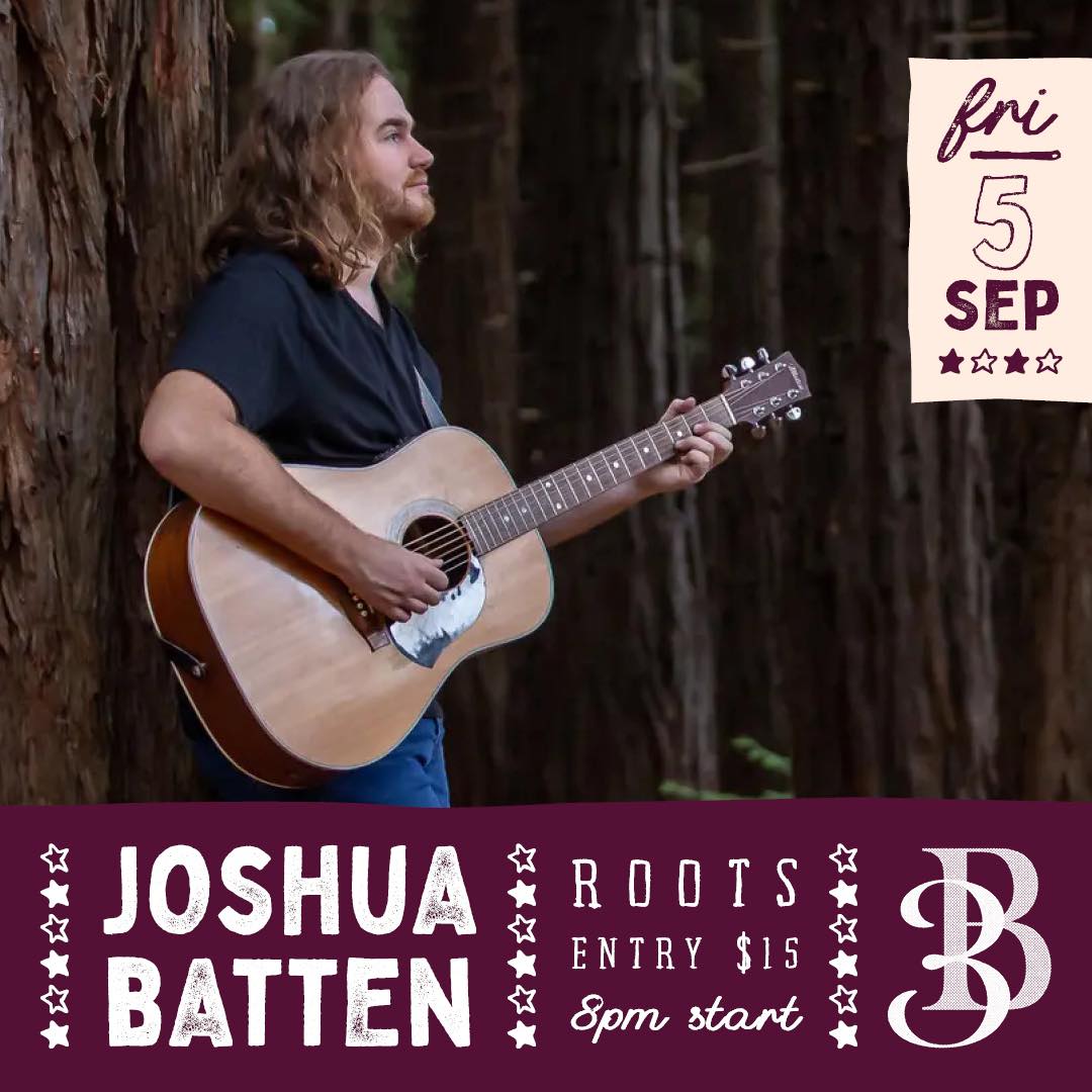 The Three - Joshua Batten is travelling through solo this Friday night ...