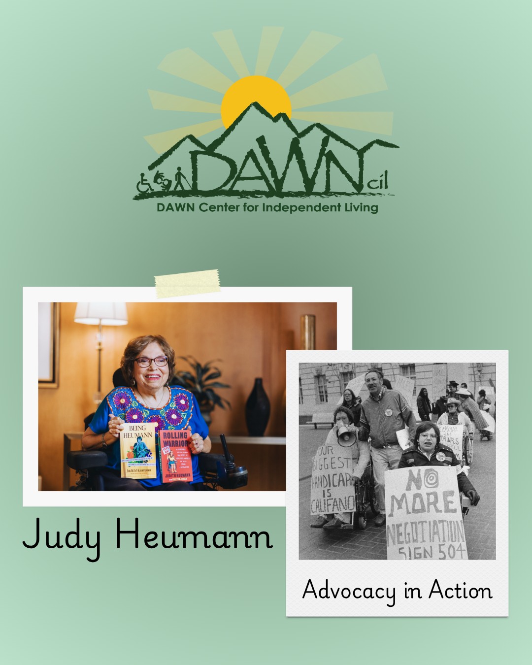 DAWN - Advocacy in Action Meet Judy Heumann, a trailblazer whose voice ...