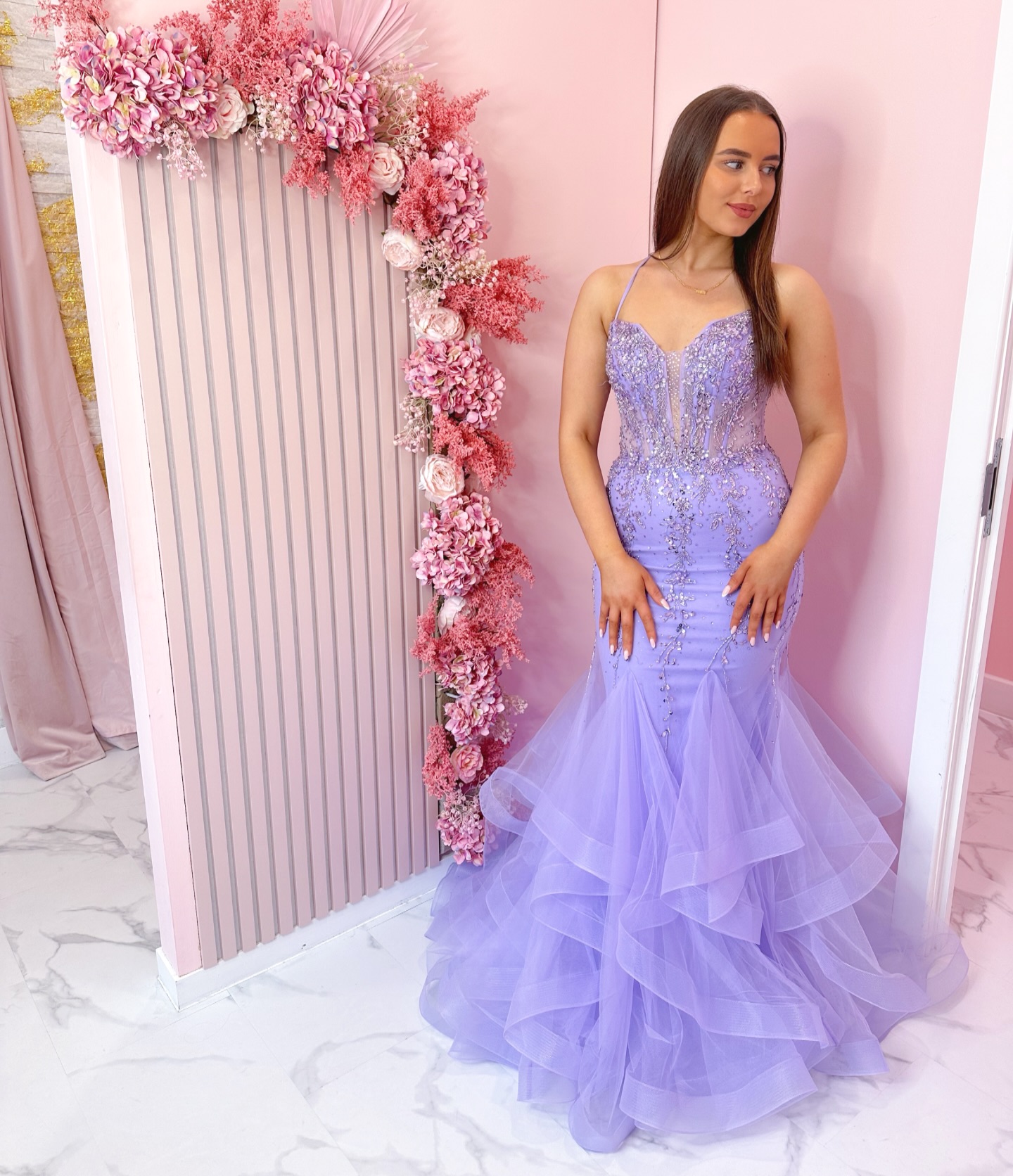 open lace back dress Ladivine by Cinderella Divine CD0227 Formal Prom Sequin Long Dress  The  Dress Outlet