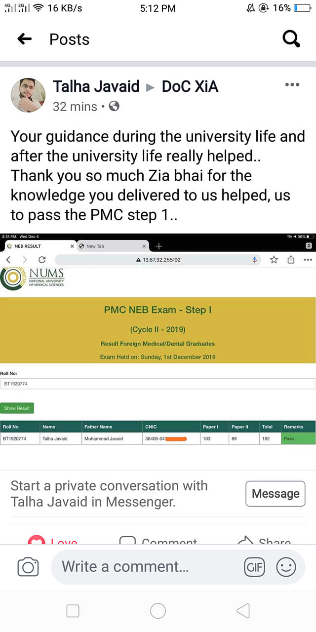 DoC XiA - Congrats Dr Talha, a very humble, caring and... | Facebook