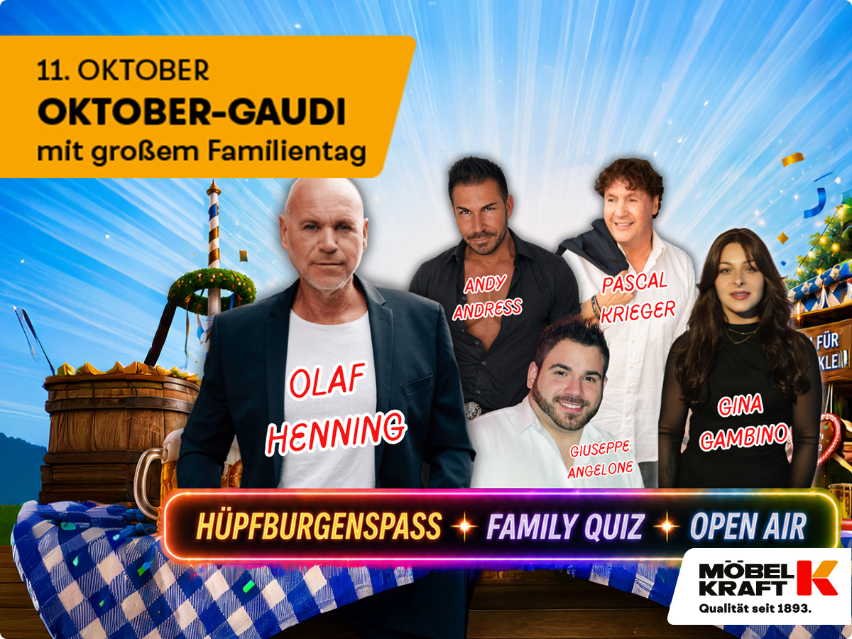 🥳 Möbel Kraft Buchholz – Diesen Sonntag geöffnet mit Riesen-Gaudi 🥳 Entdeckt neue Wohnideen beim verkaufsoffenen Sonntag bei Möbel Kraft in Buchholz. Und dazu steigt von 12 bis 17 Uhr die Oktober-Gaud