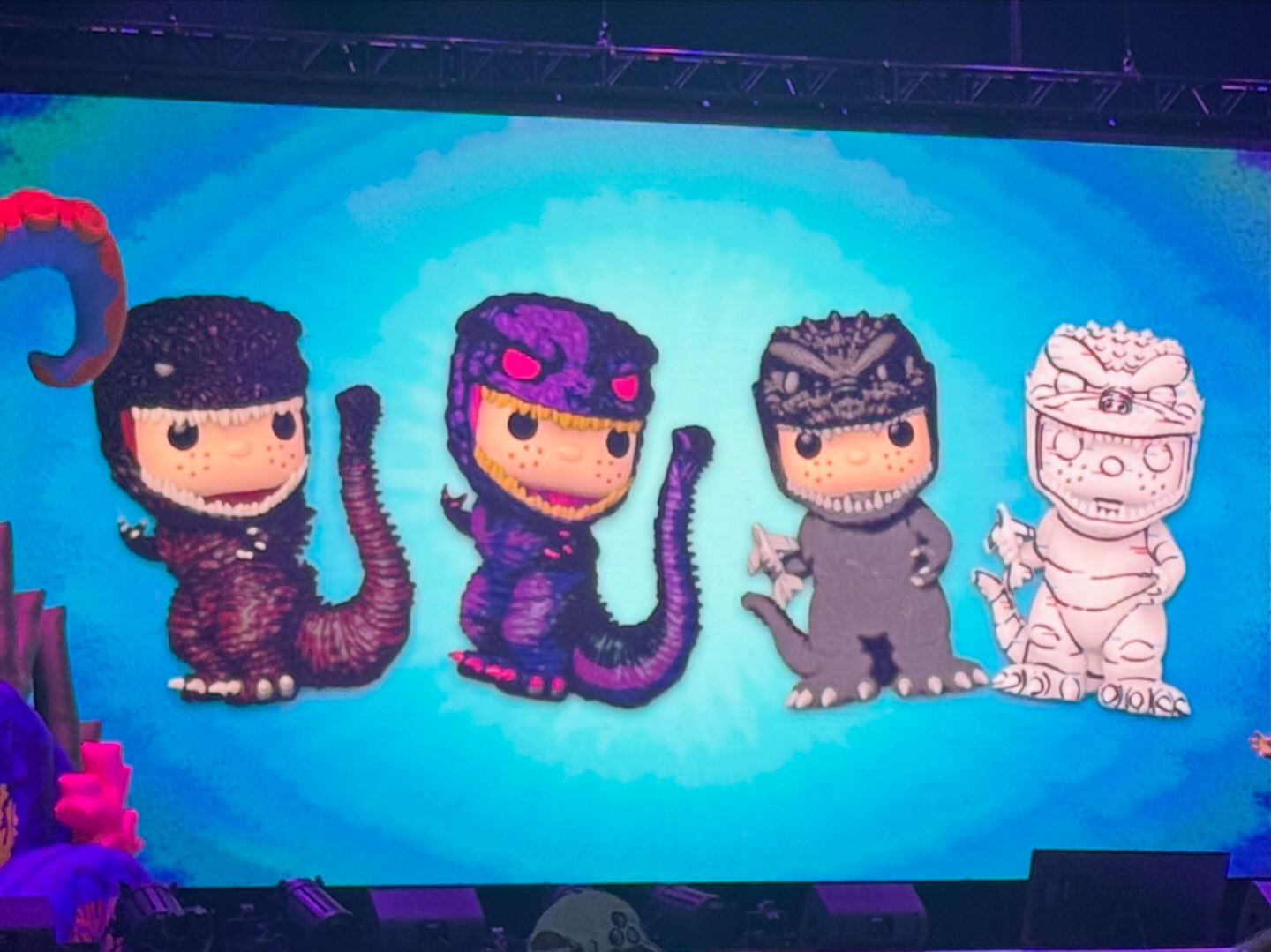 FunDays reveals ~ a foursome of Freddy Funko as Godzilla POPs