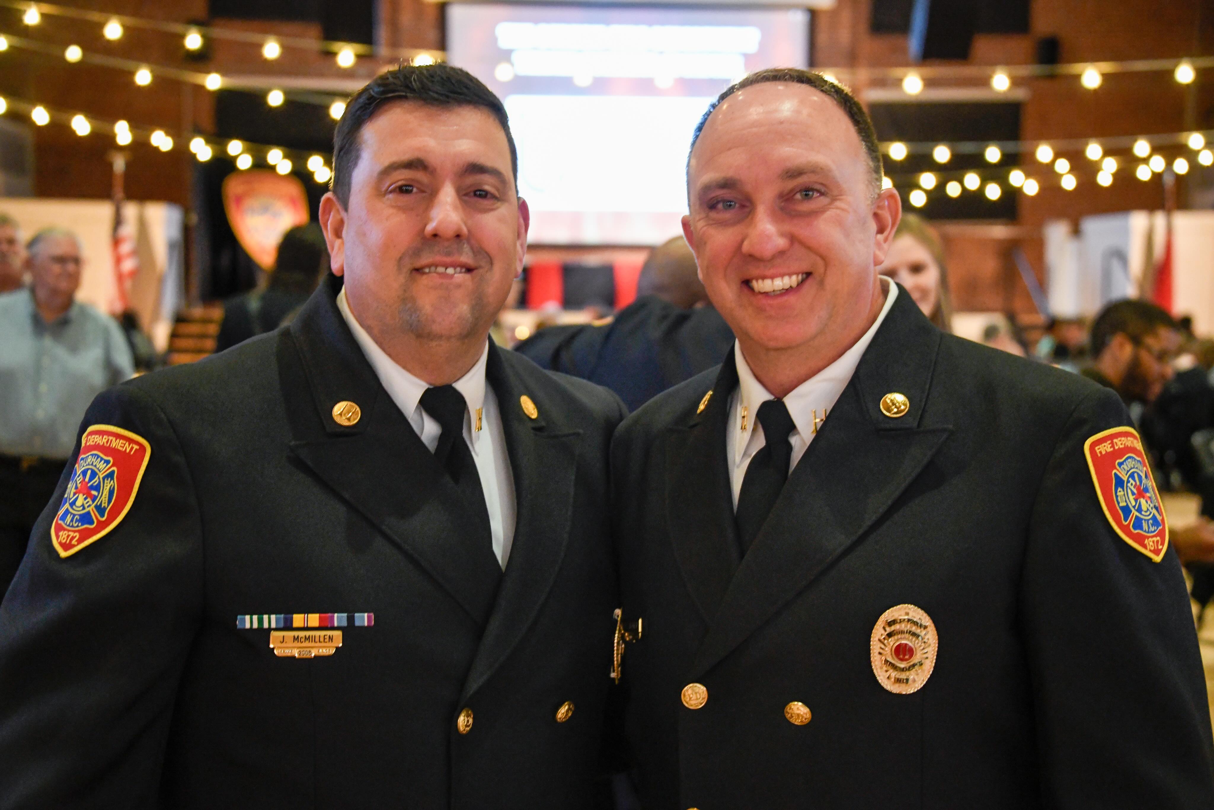 Everybody crazy bout a sharp dressed man 😎 Our members know how to clean up when it matters. Who doesn't love a firefighter in their Class A Uniforms ?
