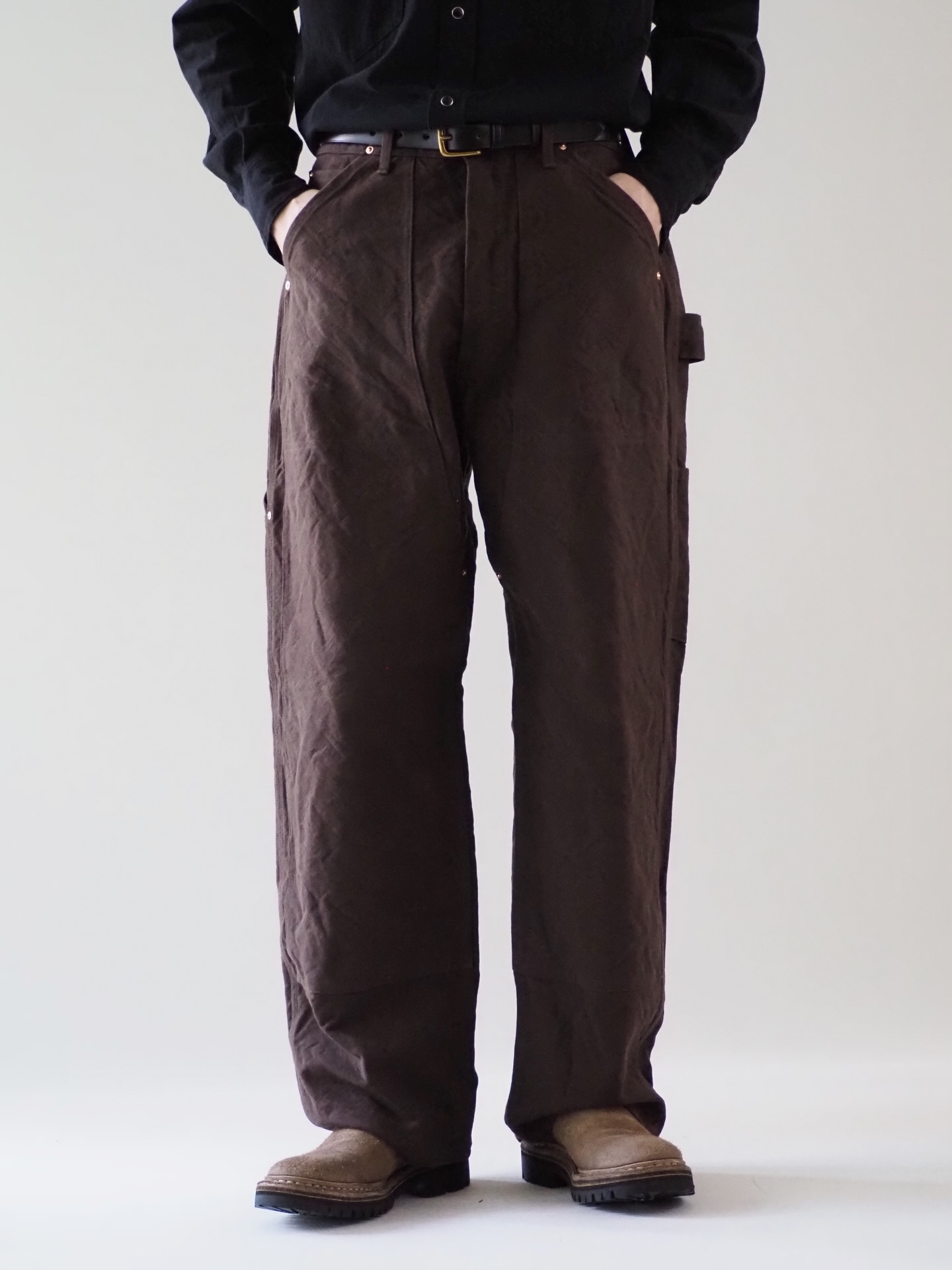 COMOLI A03-01028 カシミヤシルク フロックコート color:BLACK size:2 