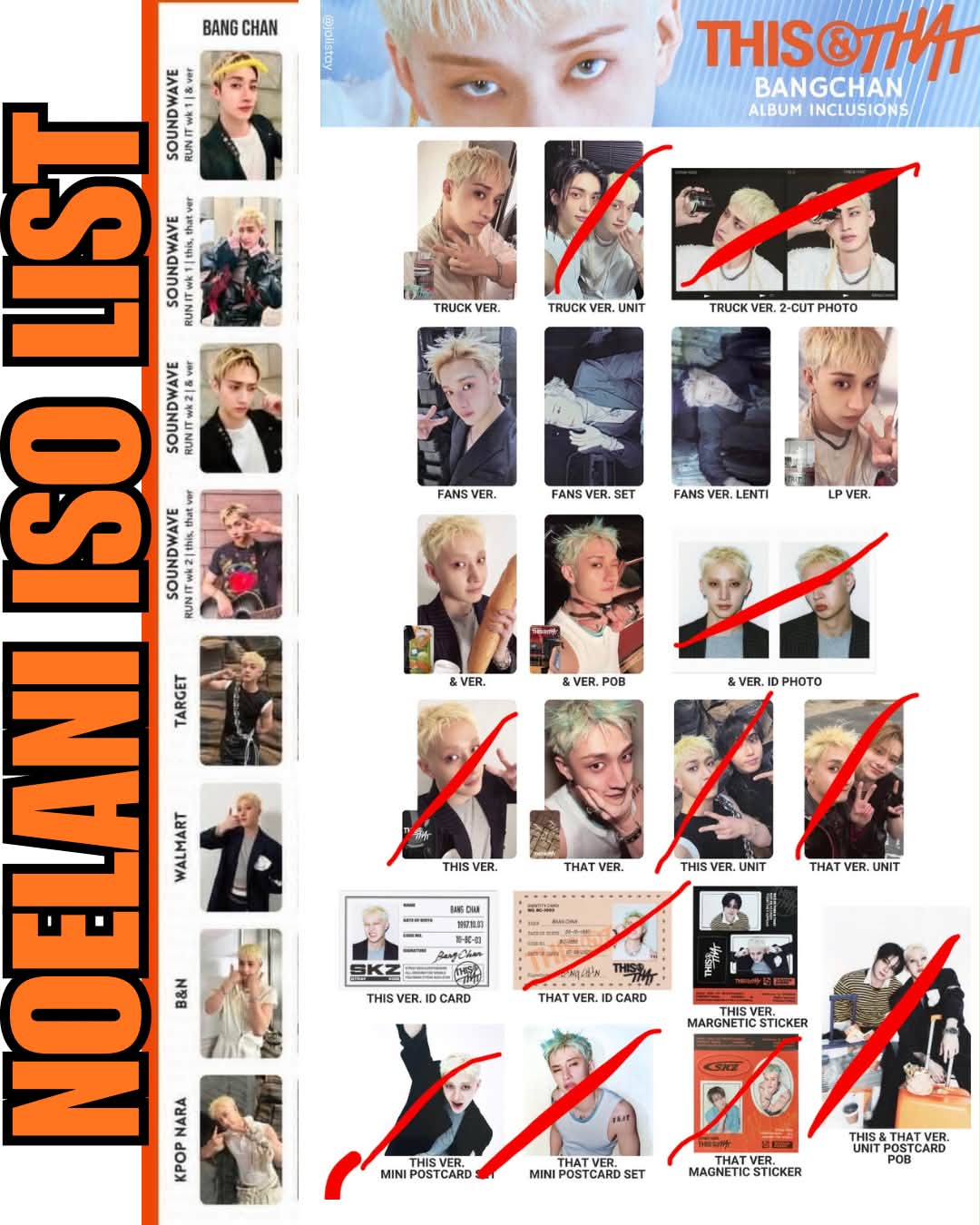 Stray Kids trading cards wanted: Chan items and Hyunjin Signature