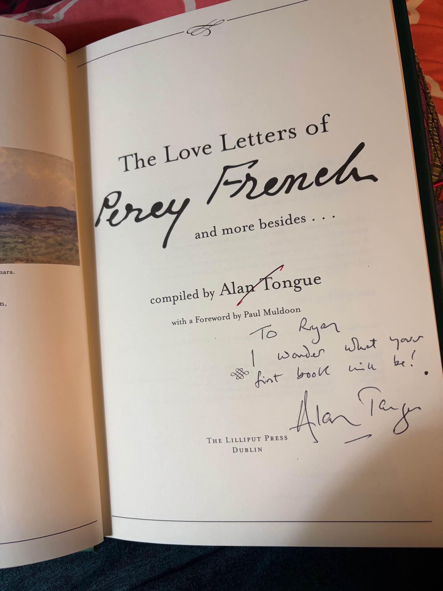 The Love Letters of Perry French and more besides…. Signed by the ...