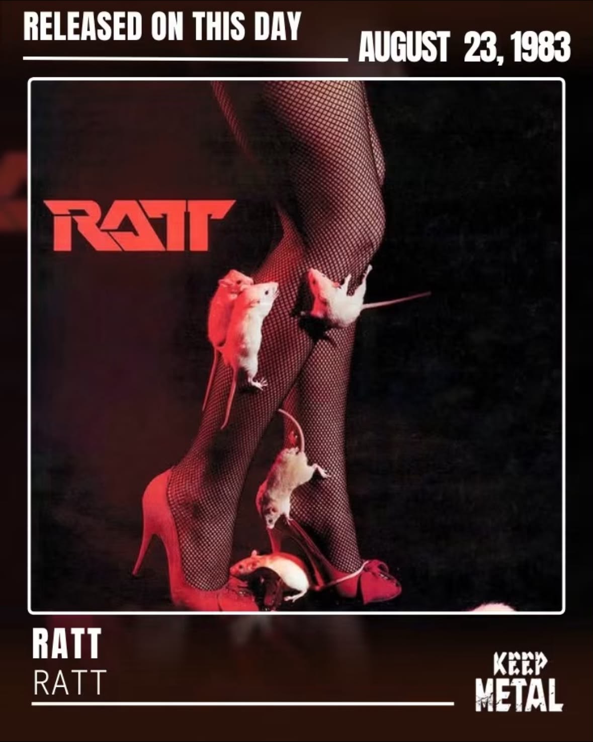 The cover of Ratt's 1983 EP released independently in 1983 on