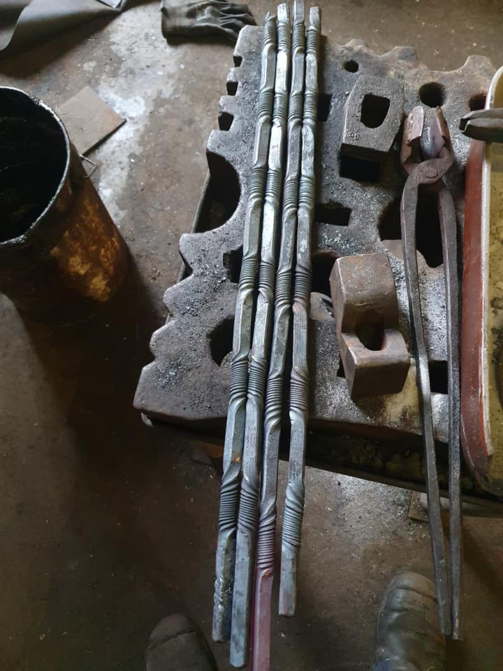 Thor's forge - The sword core before and after forgewelding | Facebook