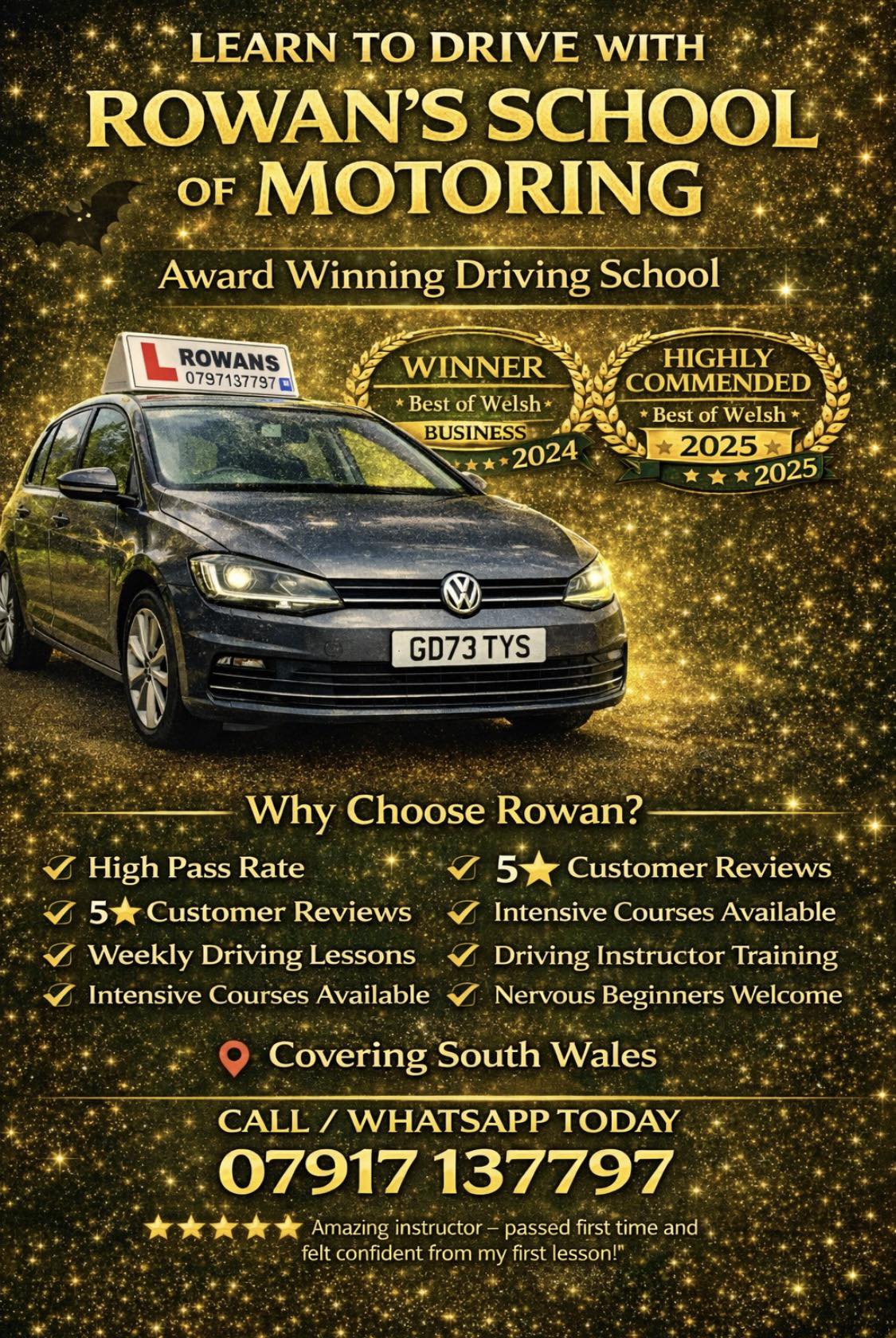 Rowan Knight ADI - Rowan’s School of Motoring | Treharris