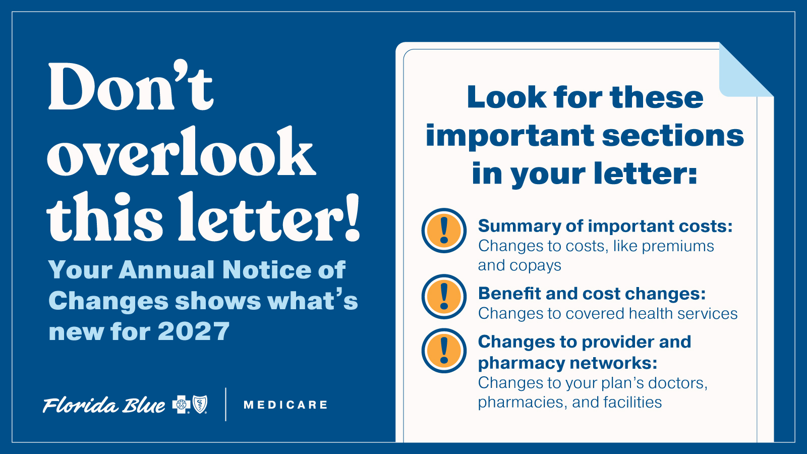 Florida Blue Medicare: Review Your 2027 Annual Notice of Changes