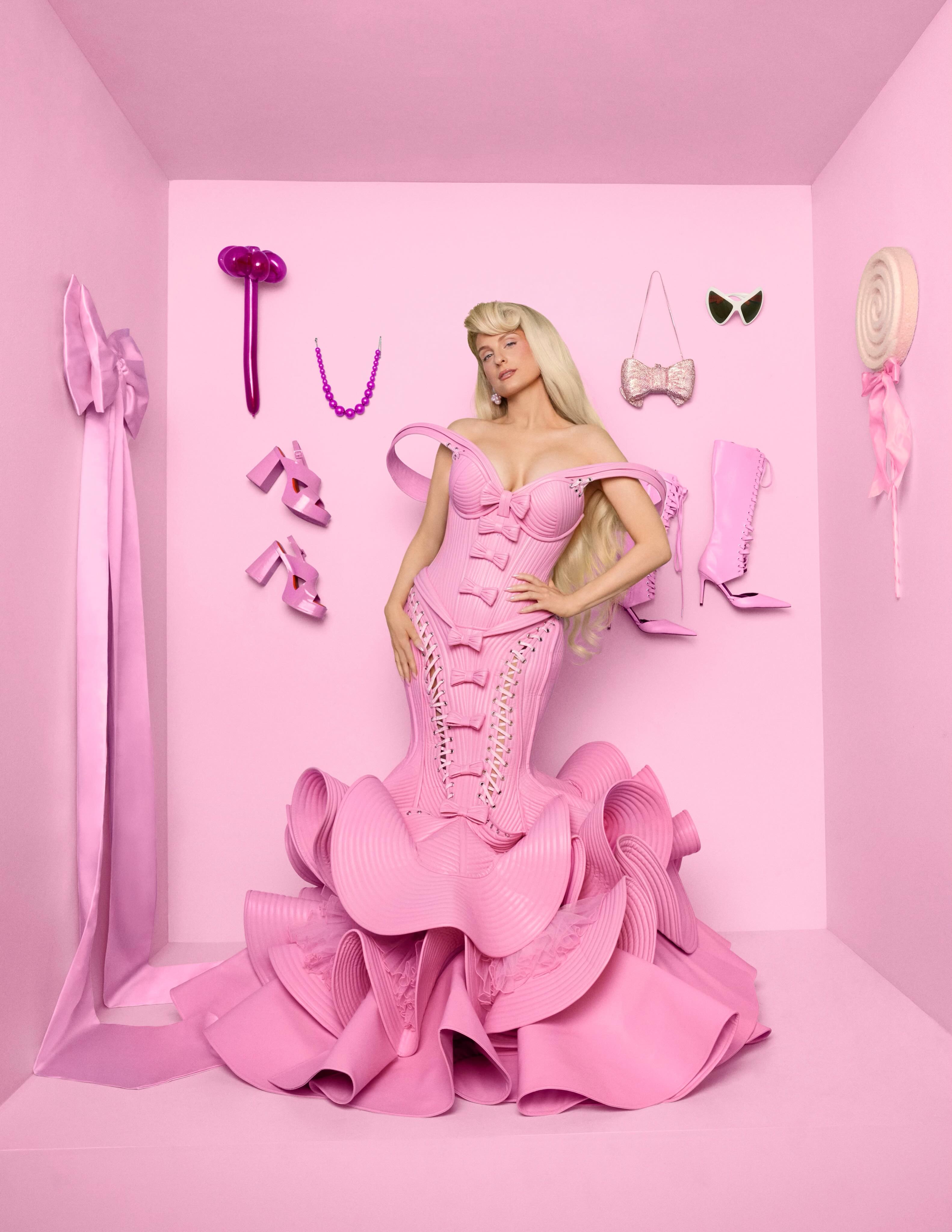 pink dress princess Glitter-Mesh Long A-Line Prom Whether youre attending prom Royal Pretty Princess Pink Dress