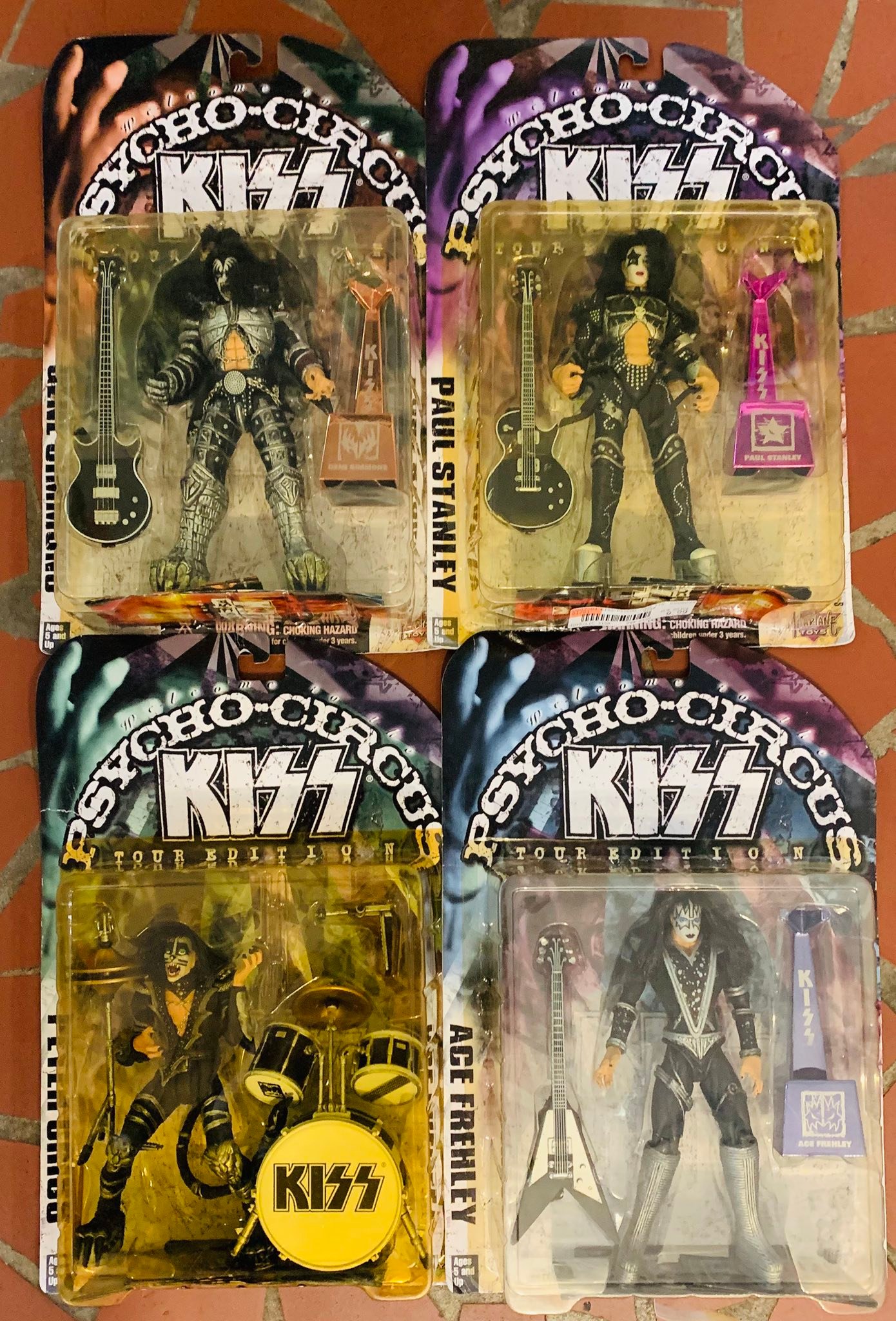 Just in! 4 complete sets of McFarlane KISS action figures— Ultra