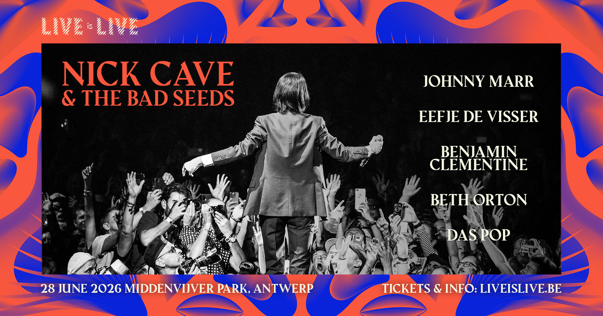 Live is Live 2026: Nick Cave & The Bad Seeds & more