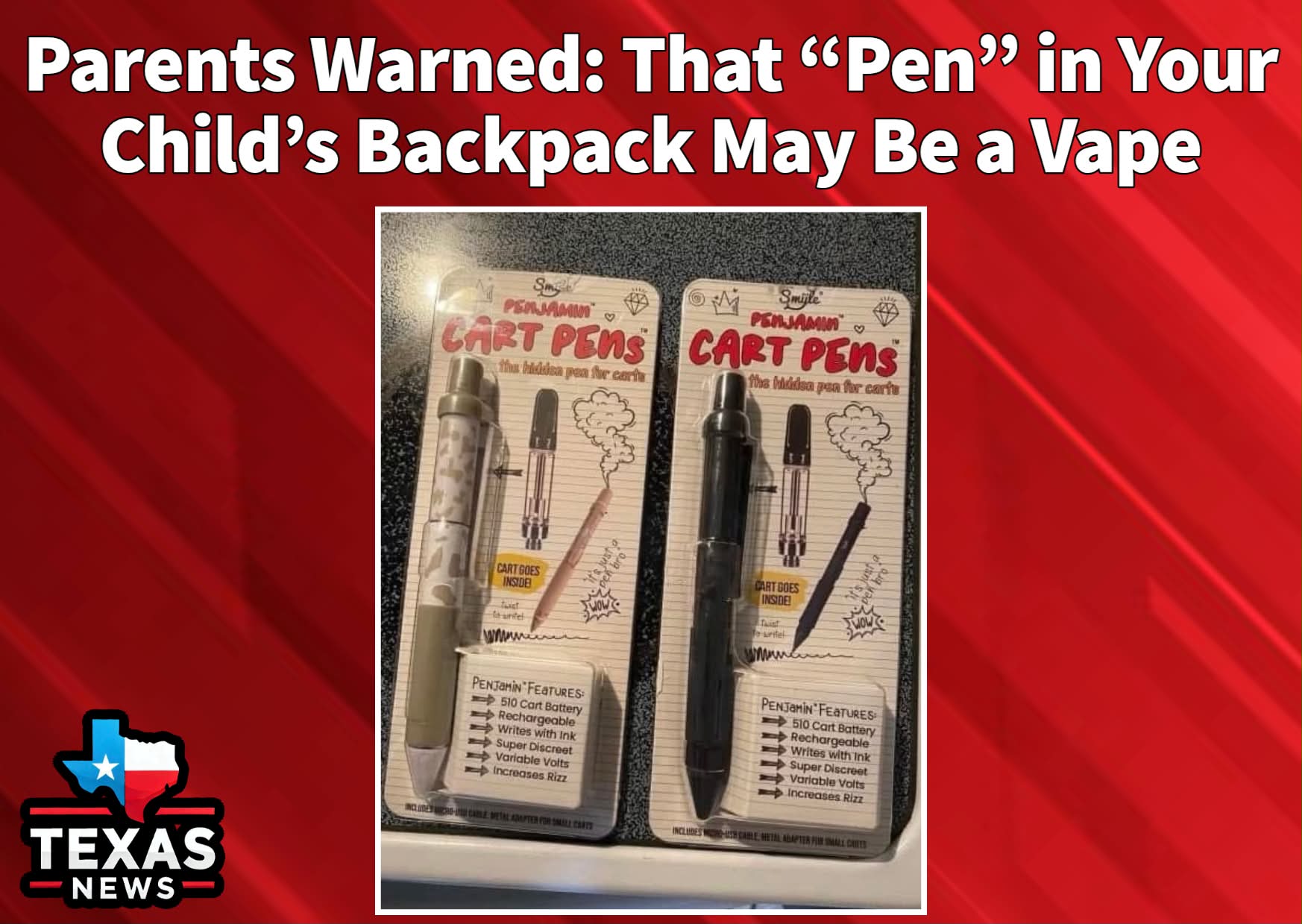 disguised vape battery Parents and teachers are being warned about a growing trend: devices as ordinary school supplies. Some products are designed to look and function like regular ink pens while also containing Flavor:Granddaddy Purple (Indica) Non Iced Shop turn Products in and variable volts.