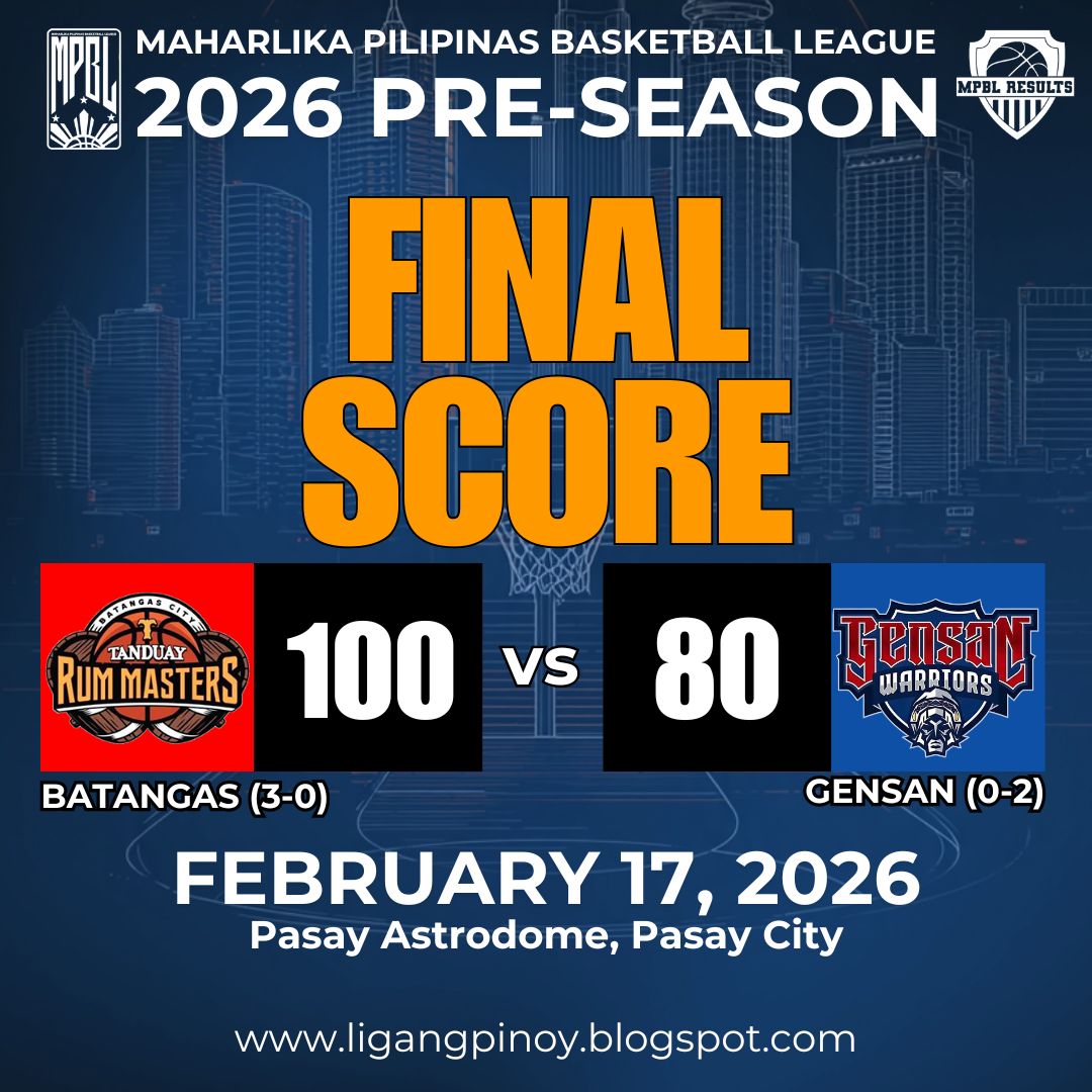 MPBL - 3 straight wins for the Batangas Tanduay Rum Masters. #mpbl # ...