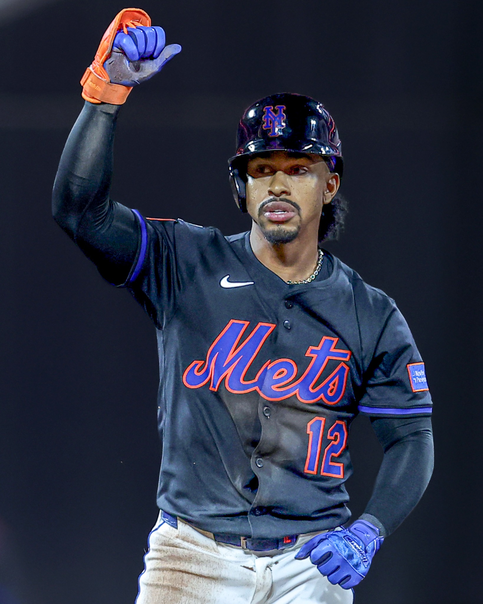The Mets will wear their black uniforms tonight for the first time 