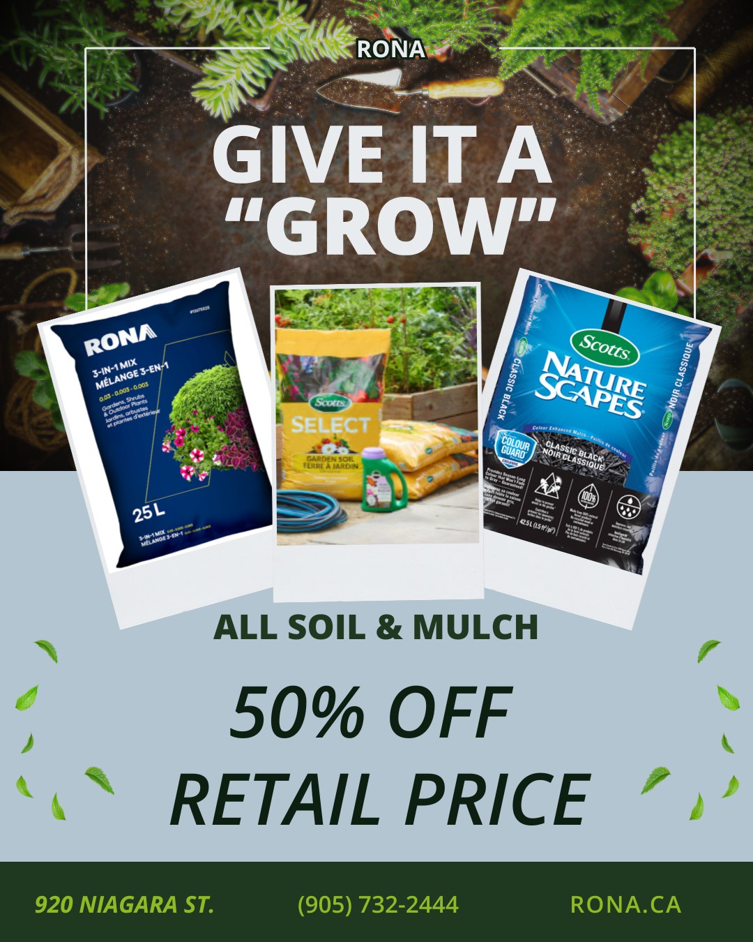 RONA - Now that we're halfway through the summer, we're cutting the ...