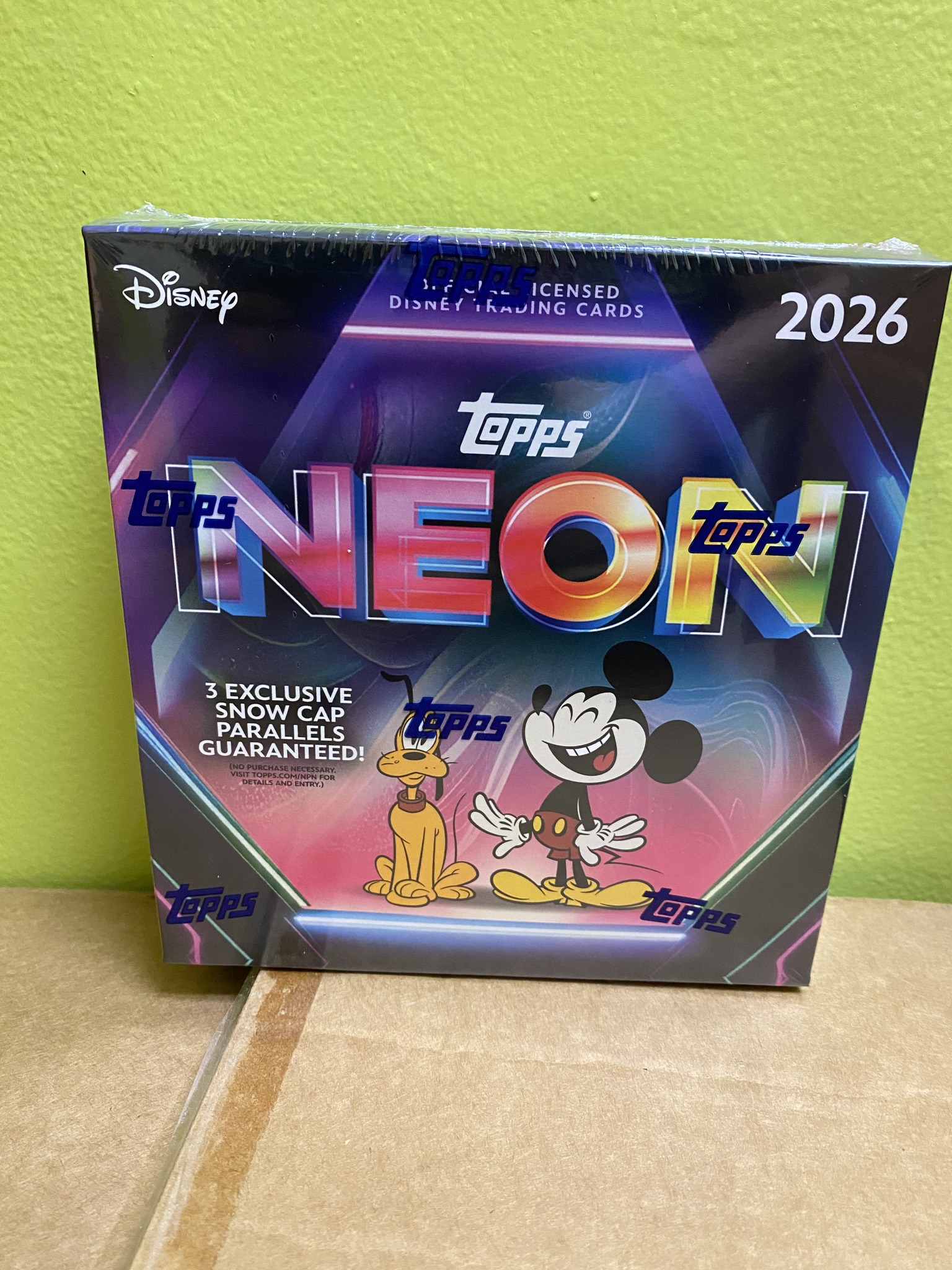 Just in 2026 Topps Disney Neon Blaster, Mega and Hobby boxes.