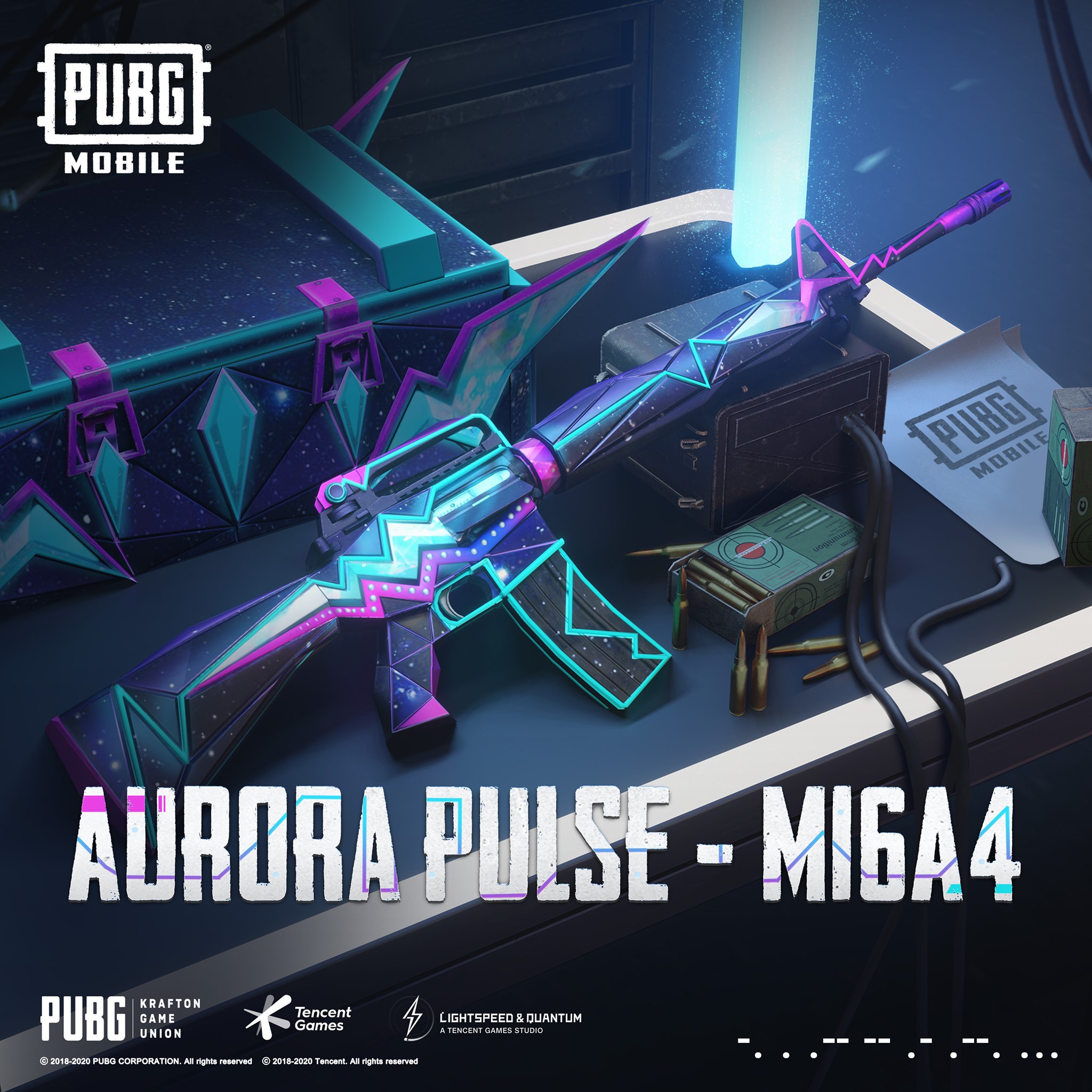 PUBG - Shine like the Polar Lights ✨ The Aurora Pulse M16A4 is