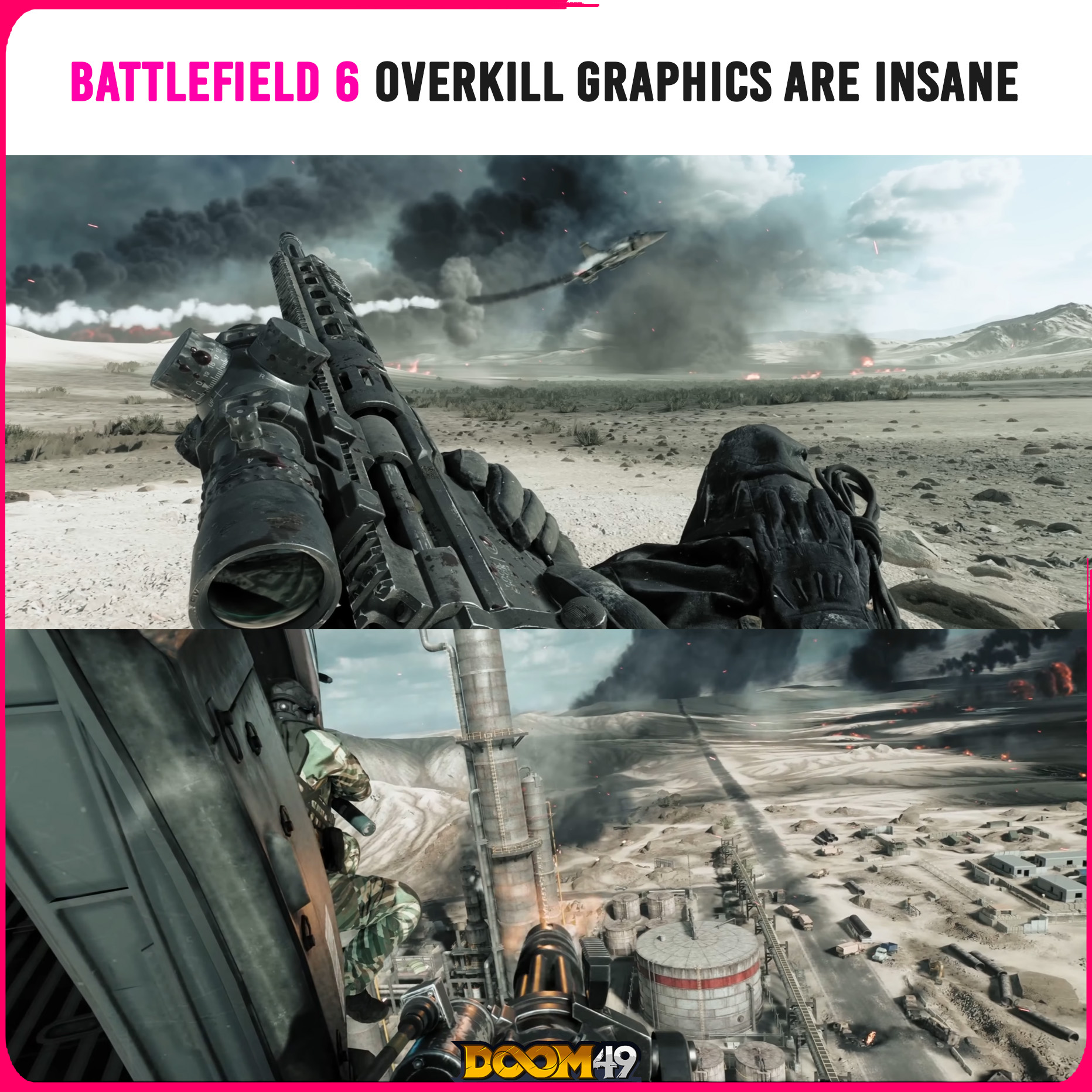 DooM49 - If you set Battlefield 6 to overkill graphics the game looks ...