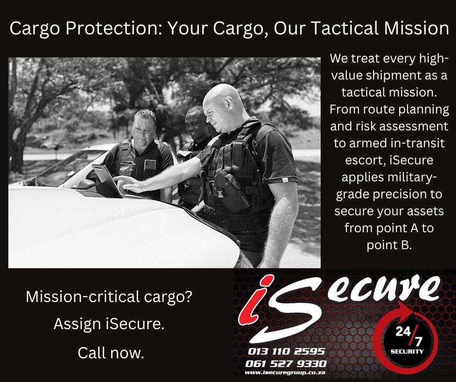 iSecure - 𝐂𝐚𝐫𝐠𝐨 𝐏𝐫𝐨𝐭𝐞𝐜𝐭𝐢𝐨𝐧: 𝐘𝐨𝐮𝐫 𝐂𝐚𝐫𝐠𝐨, 𝐎𝐮𝐫 𝐓𝐚𝐜𝐭𝐢𝐜𝐚𝐥 𝐌𝐢𝐬𝐬𝐢𝐨𝐧. 𝐖𝐞 𝐭𝐫𝐞𝐚𝐭 ...