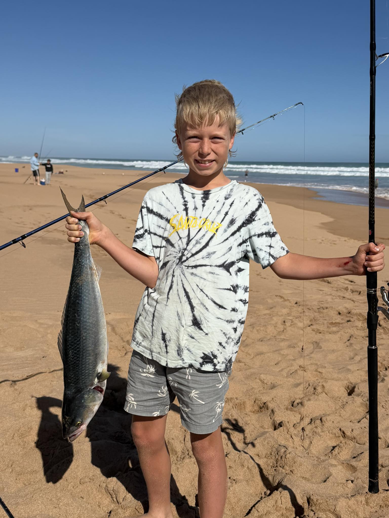 10 year old fishing pole Kilitn Kids Rod, 1.5M 61Inch 4.92Ft Portable Telescopic Fishing and Reel Combos and String with Fishing Line Full Kits, Youth Fishing Pole Fishing Gear for Kids, Boys, Girls designed for ages 48 My 10 year old son