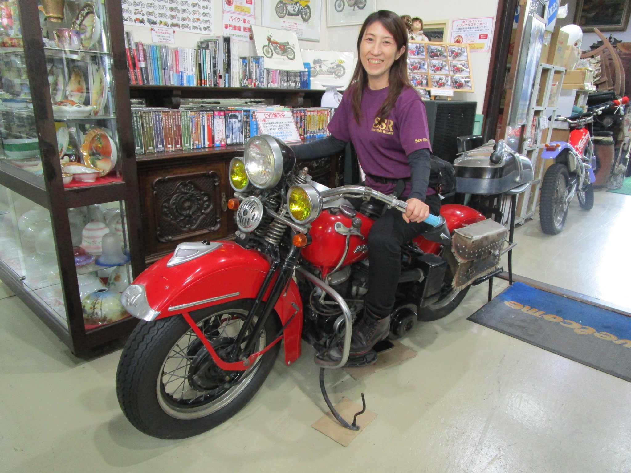 7月20日（月）の入館者、バイク限定モデルさんです！