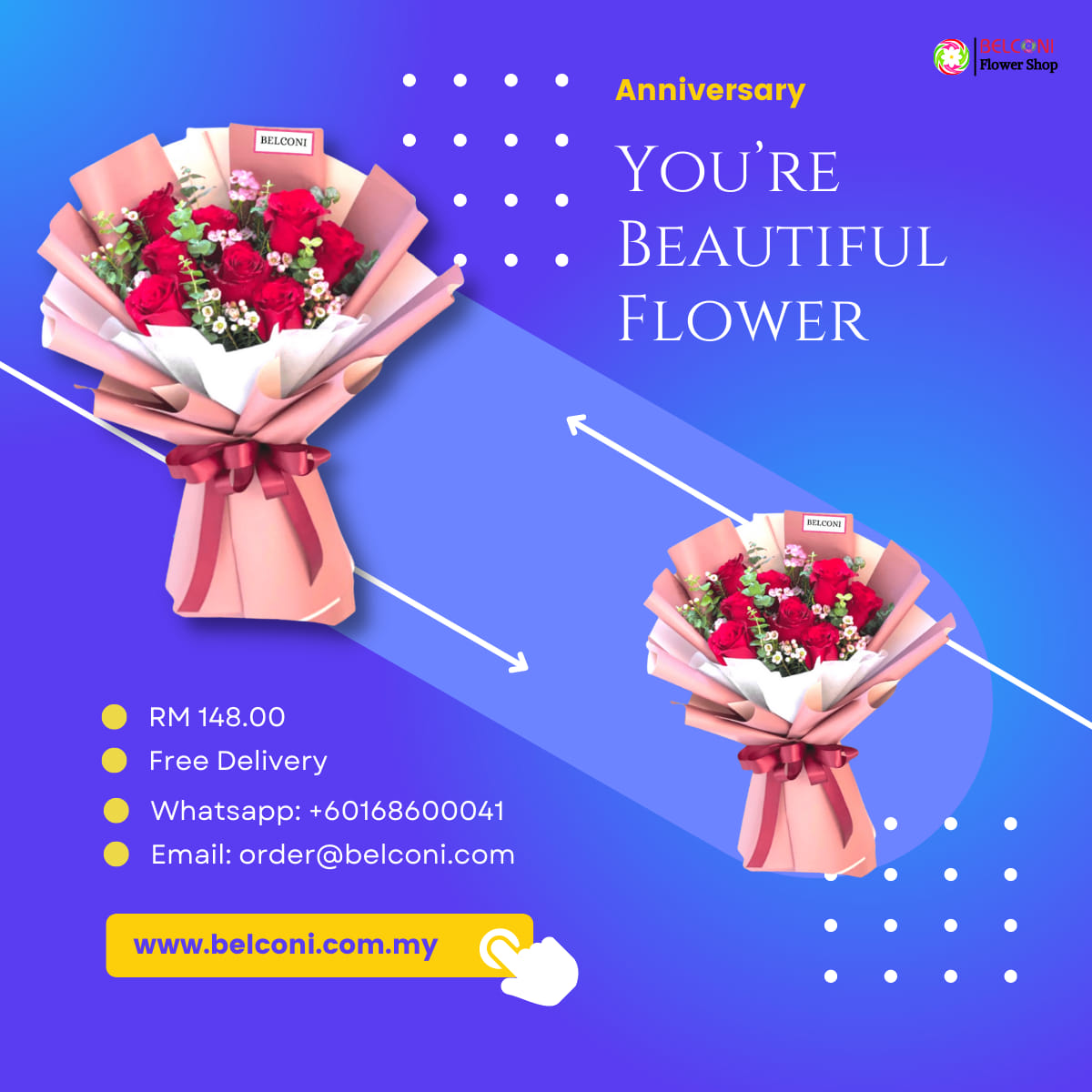 Belconi Florist - Happy Anniversary 💝 Want to bring a... | Facebook