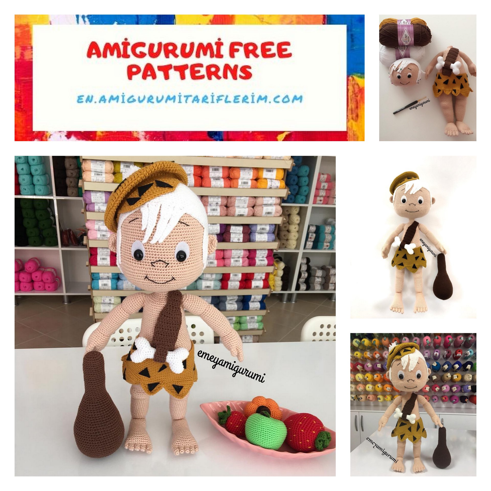 Amigurumi Patterns Pinto Live - **Bambam Amigurumi Free Crochet Pattern ...