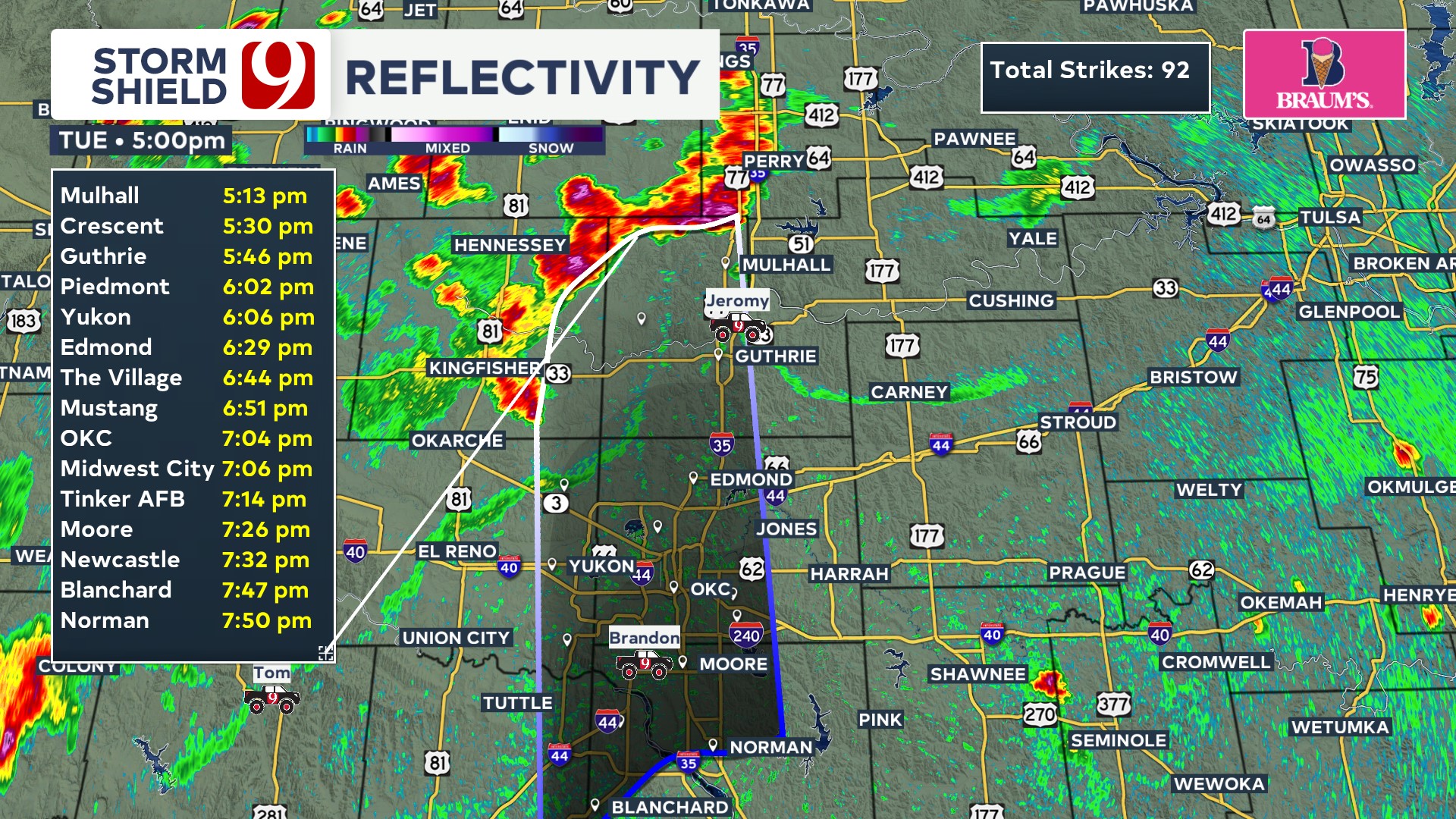 5:00 PM RADAR UPDATE: Storms... - Meteorologist Megan Gold | Facebook