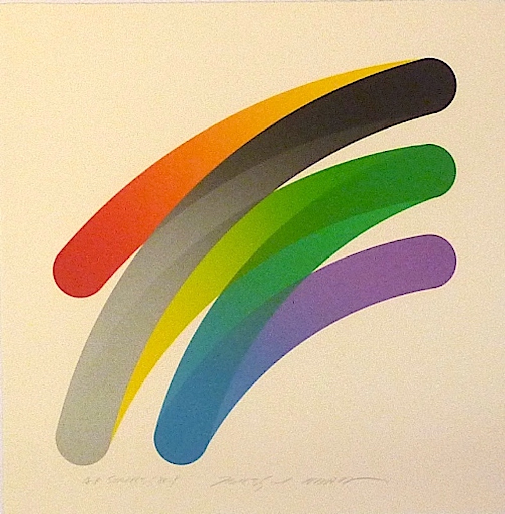 原健 リトグラフ「ストロークス」a.p. An Artist's Proof (A..P.) of 'Strokes 80-9' (a lithograph self