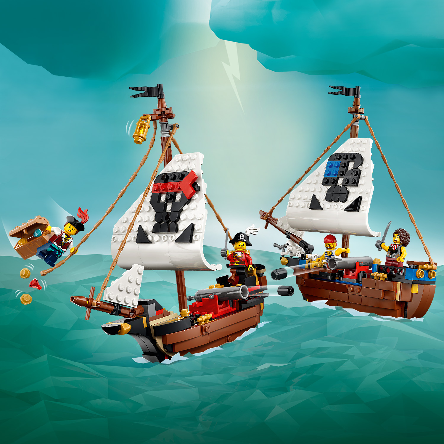 Hi-Res Images of 31387 Iconic Pirate Ship
