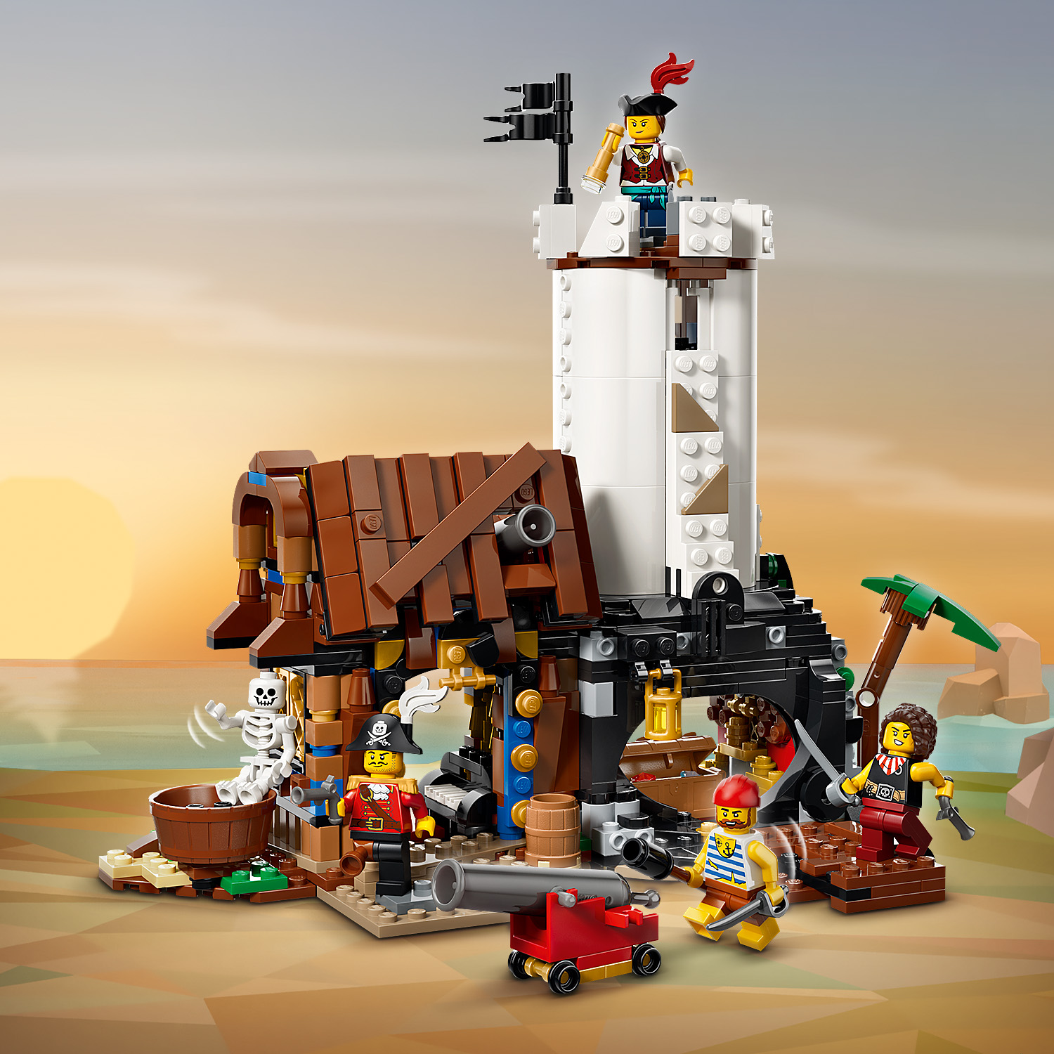 Hi-Res Images of 31387 Iconic Pirate Ship