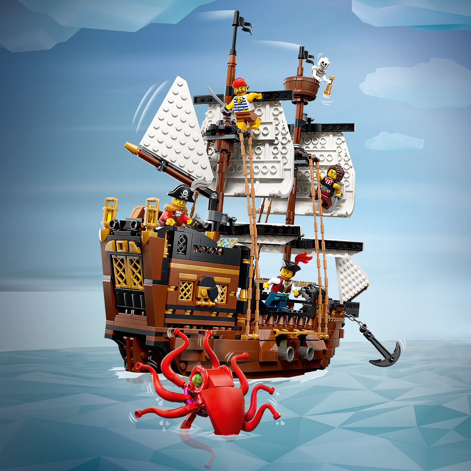 Hi-Res Images of 31387 Iconic Pirate Ship