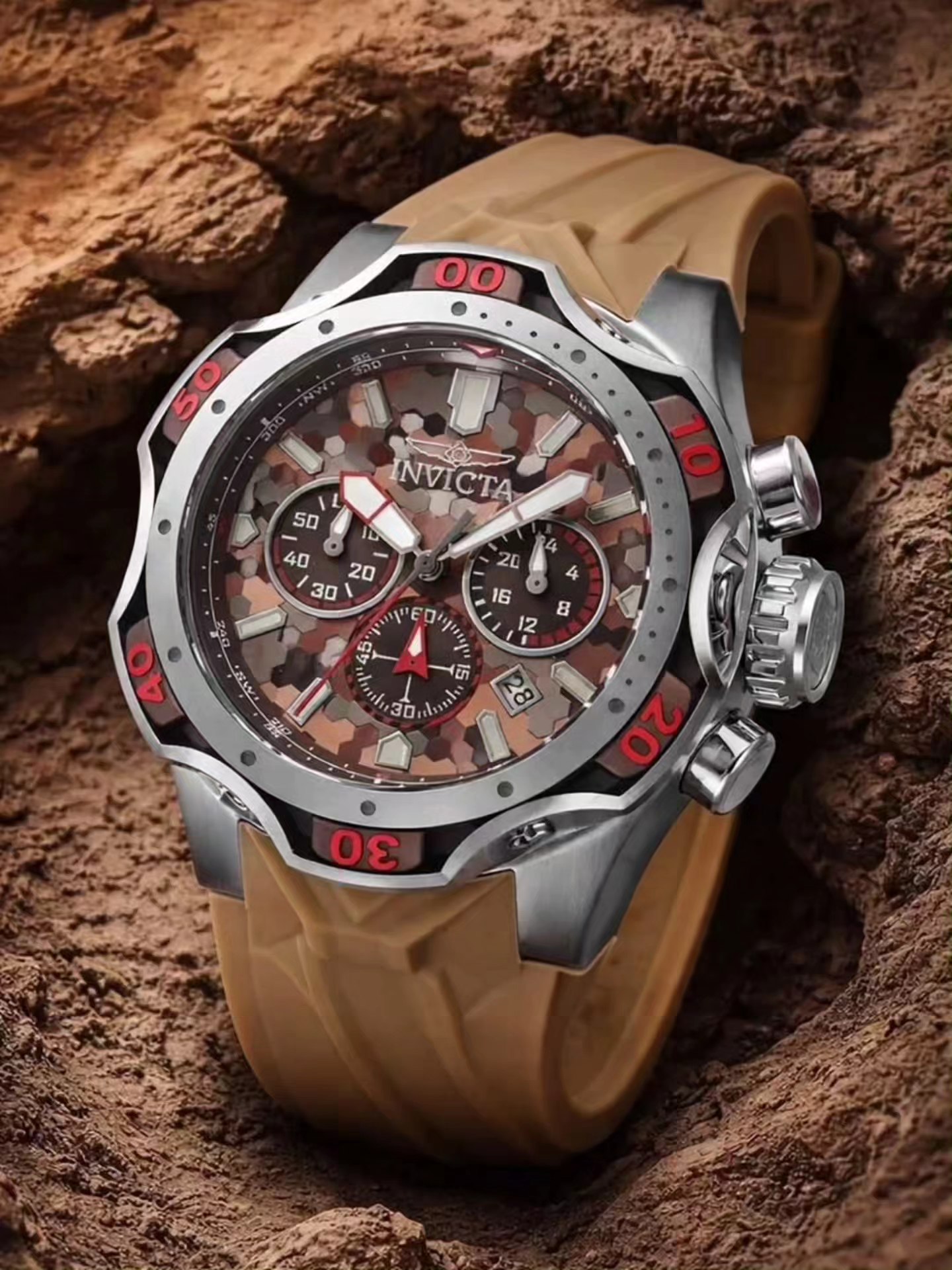 Invicta Venom 47761 is built to look fearless and wear bold—an