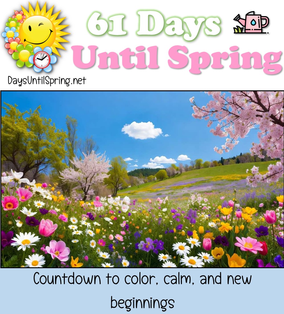 Spring - Spring Countdown 💛🌈🌷 🌷👉https://daysuntilspring.net/ . # ...