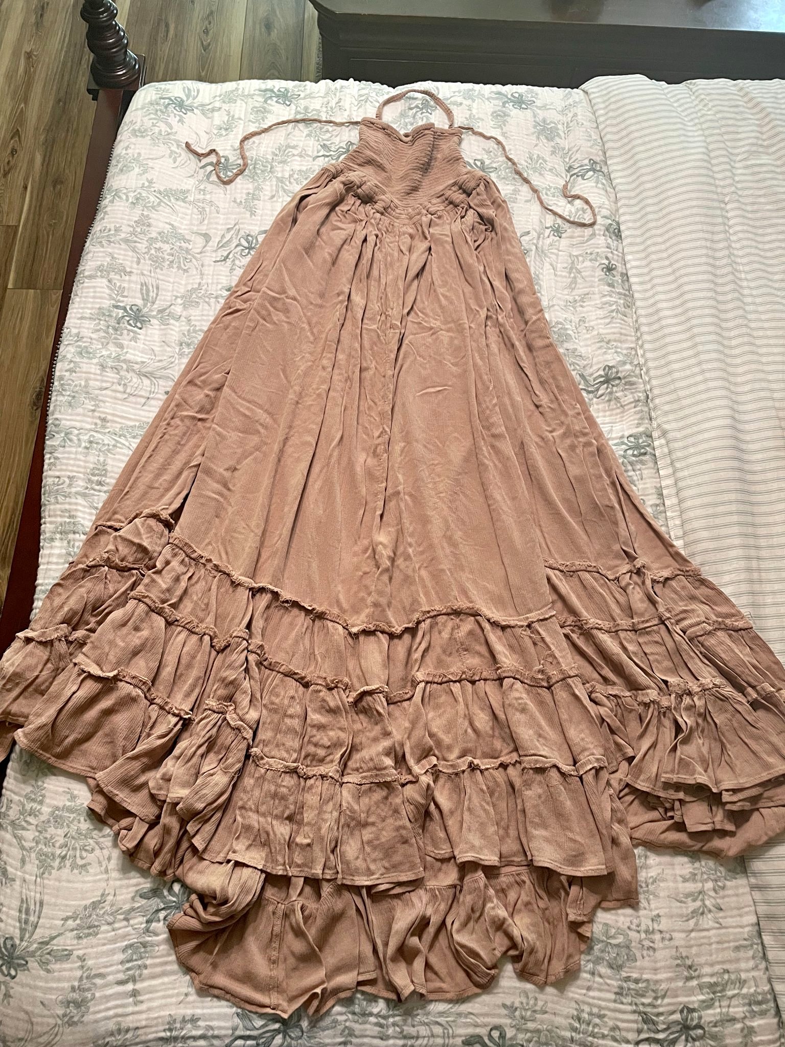midi dress in denim GABRIELA HEARST | YUNARA Size medium measures 47.5 Class Of Color:M-Chocolate The Best Dress Lengths
