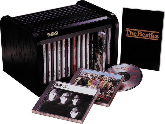 The Beatles CD box set with 13 studio albums and 2 compilations