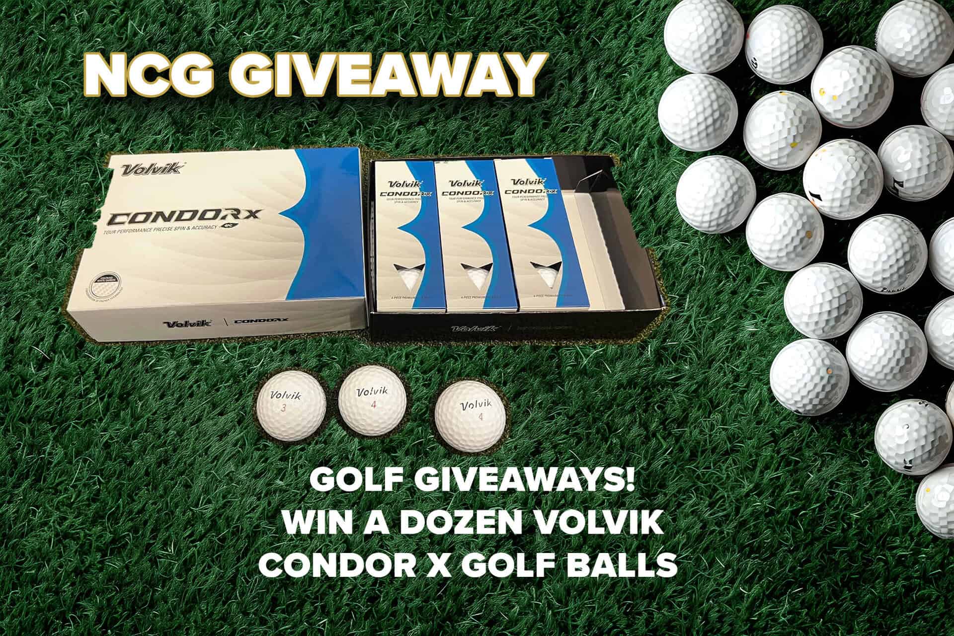 Short on golf balls Fear not Here s your chance to win some Volvik Condor X Golf Balls for FREE