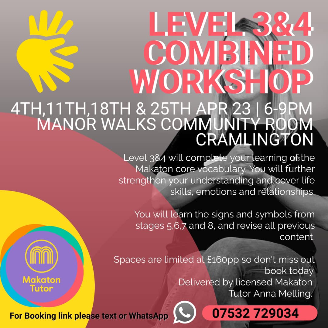 **NEW COMBINED LV... - Talk To The Hand - Makaton Training | Facebook