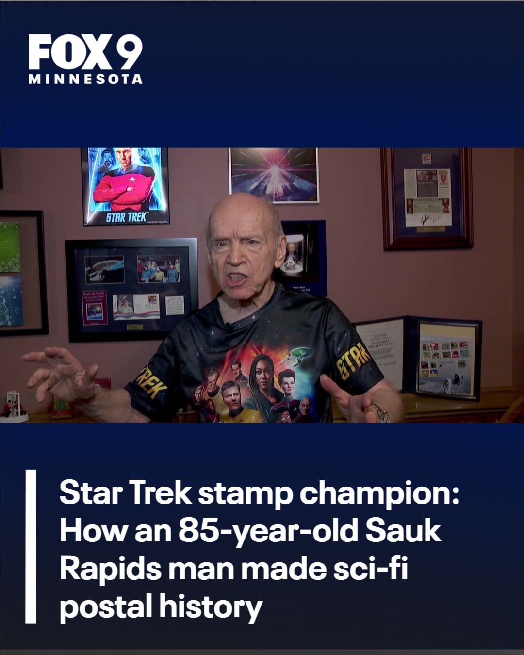 An 85-year-old Minnesota man spent 13 years pushing the U.S.