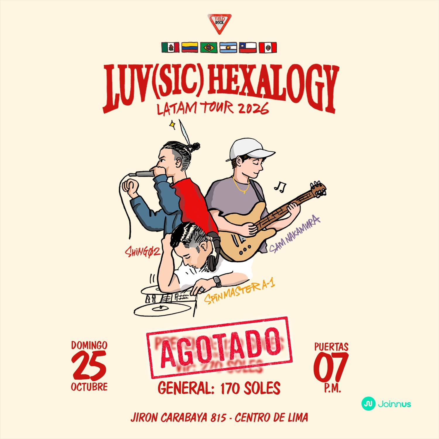 🚨 𝗣𝗥𝗘𝗩𝗘𝗡𝗧𝗔𝗦 𝗔𝗚𝗢𝗧𝗔𝗗𝗔𝗦 🚨✊ 🚨LATAM TOUR ALERT