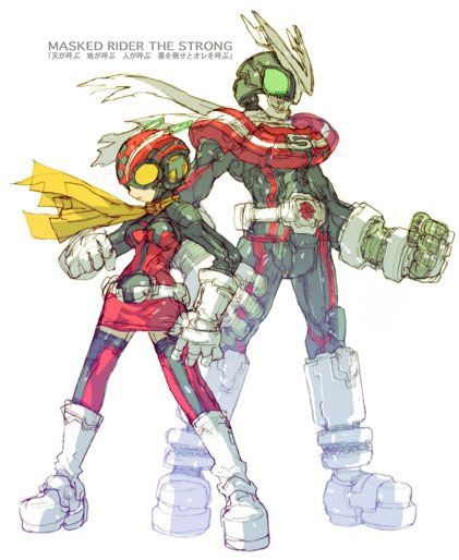 Megaman ZX designer Toru Nakayama redesigned Kamen Rider Stronger