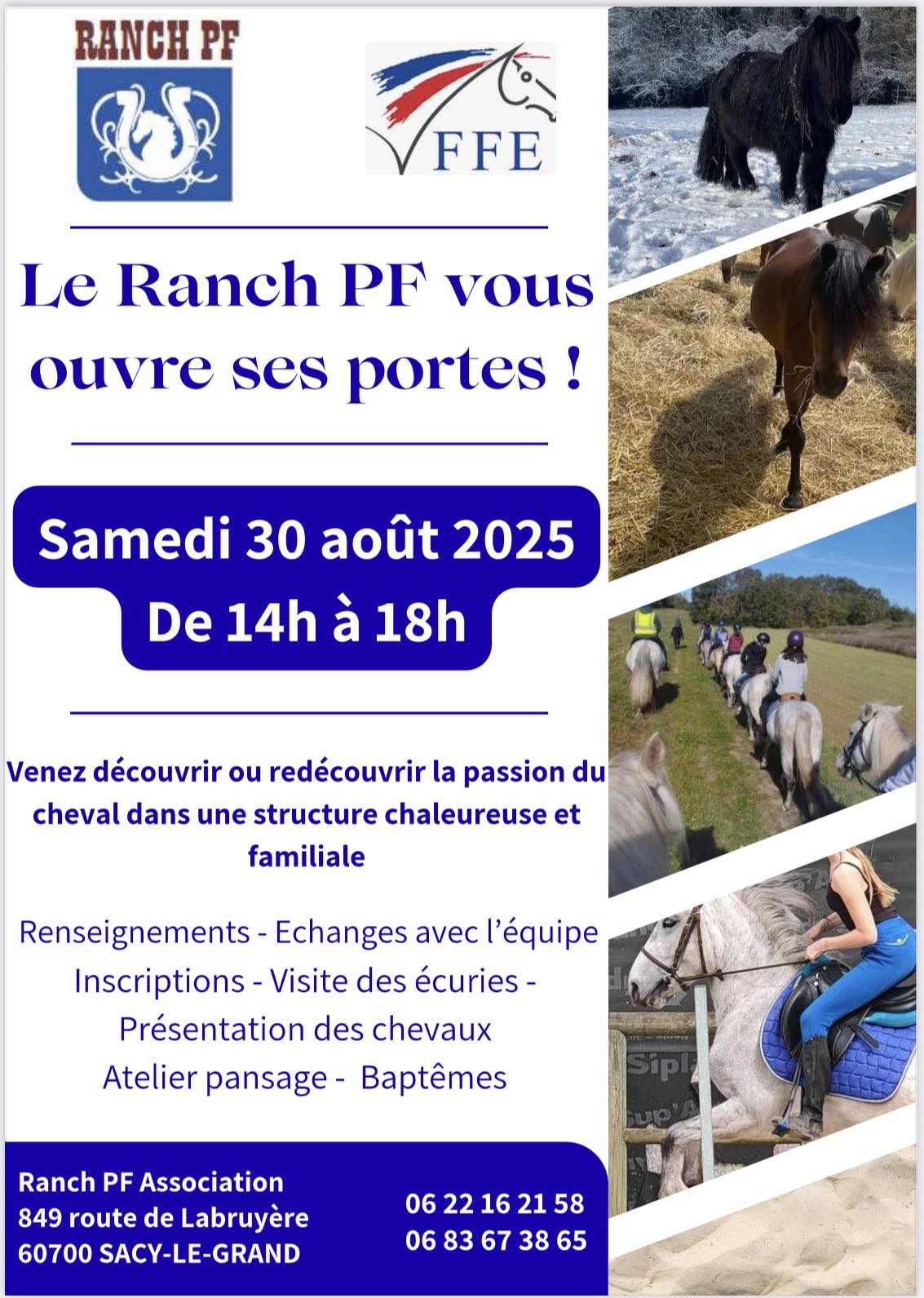 Ranch PF spectacles ,pensions et cours d equitation | Sacy-le-Grand