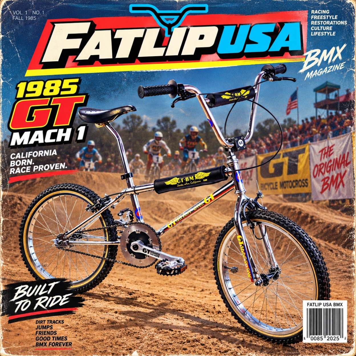 1985 GT Mach 1 BMX restoration by Fatlip USA